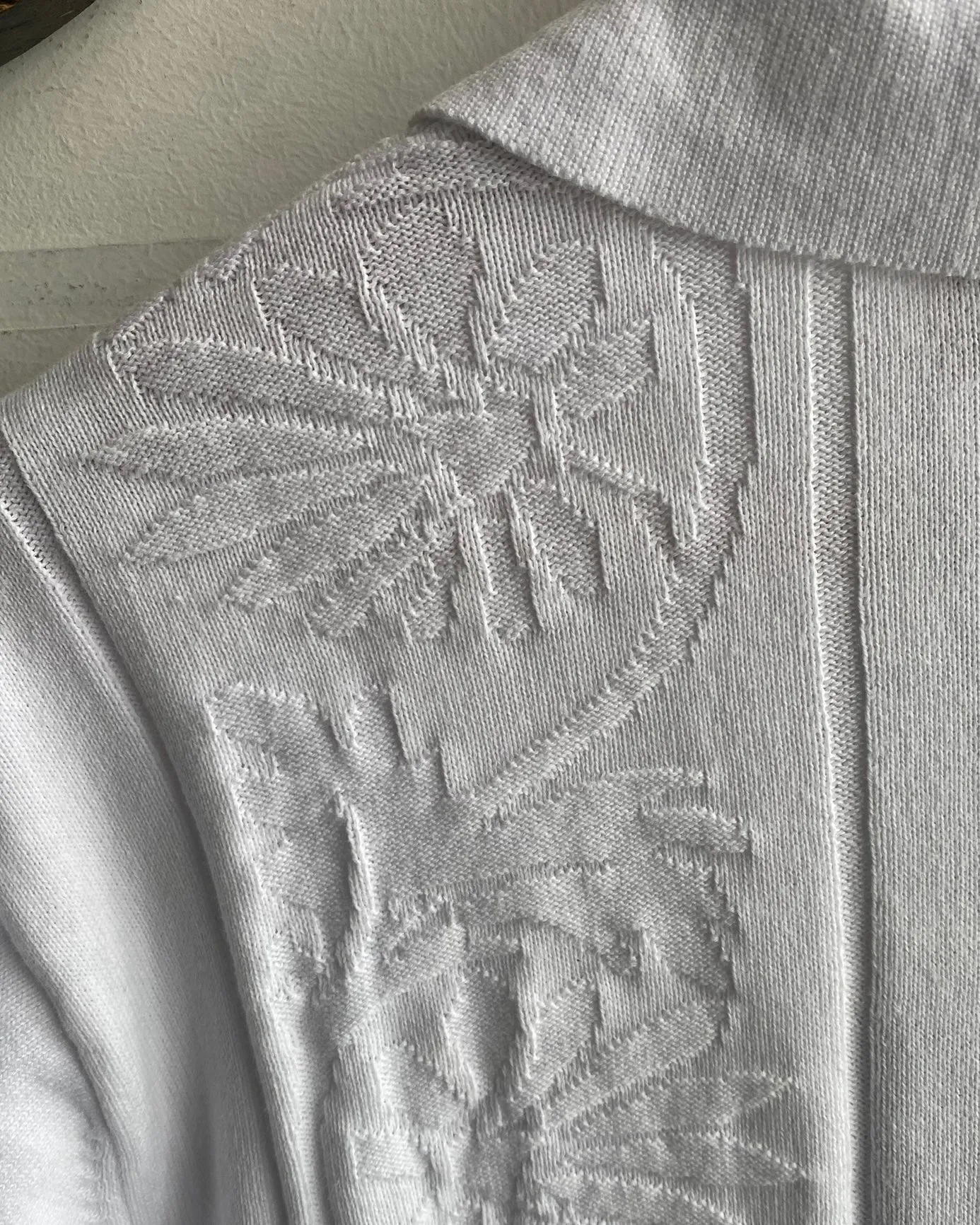 Access Knit Polo Shirt | Vintage White | Critical Slide sold by Man Ready product image thumbnail 3