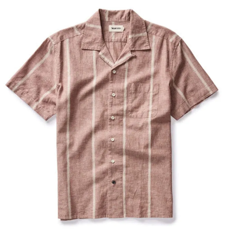 The Hawthorne Shirt | Dried Fig Stripe | Taylor Stitch sold by Man Ready