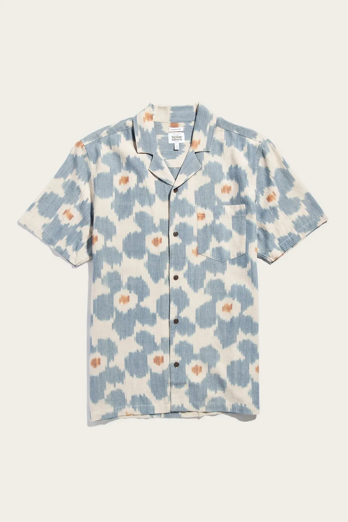Bodie Shirt | Polar Blossom | Bridge & Burn sold by Man Ready