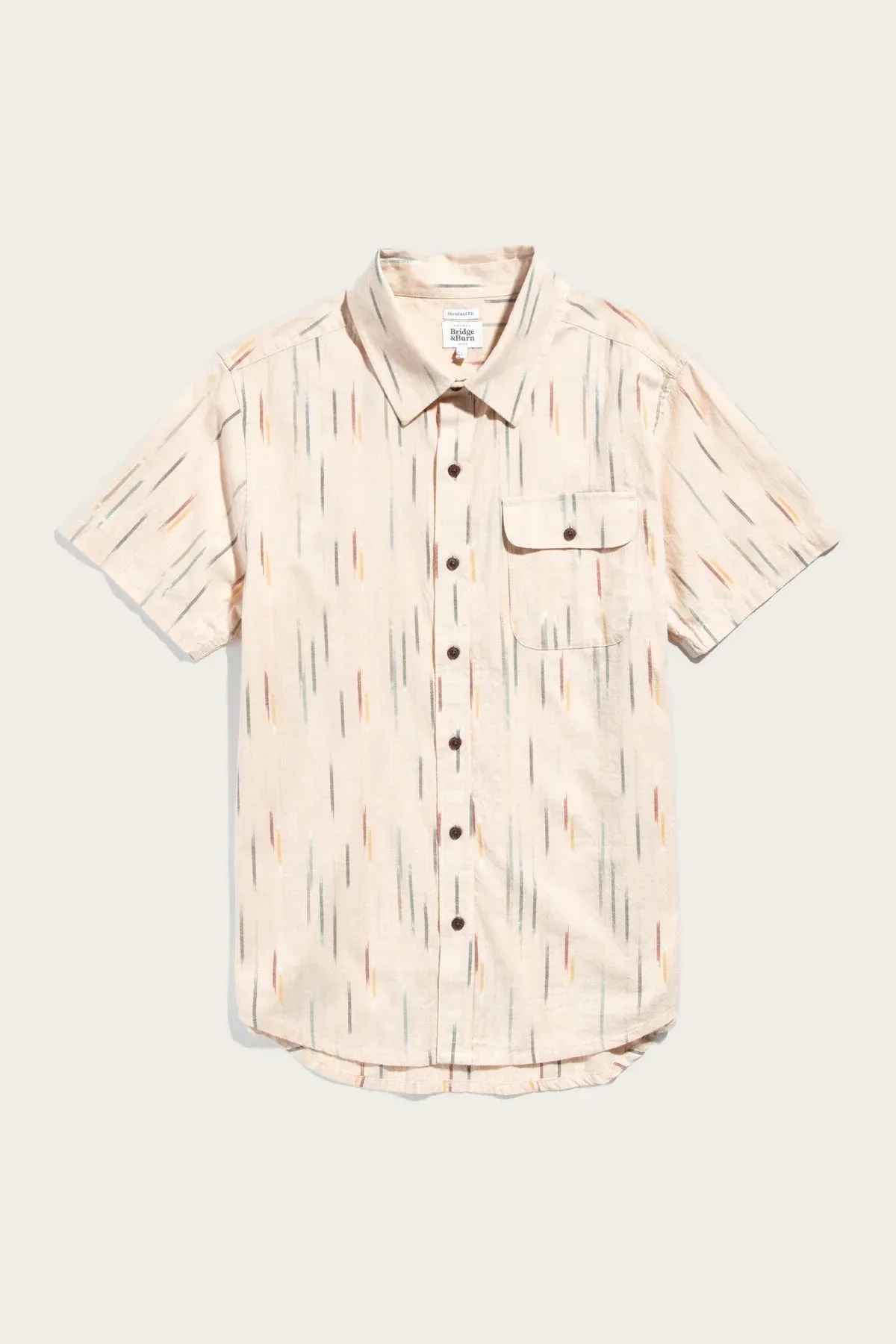 Marten Shirt | Lantern Ikat | Bridge & Burn sold by Man Ready