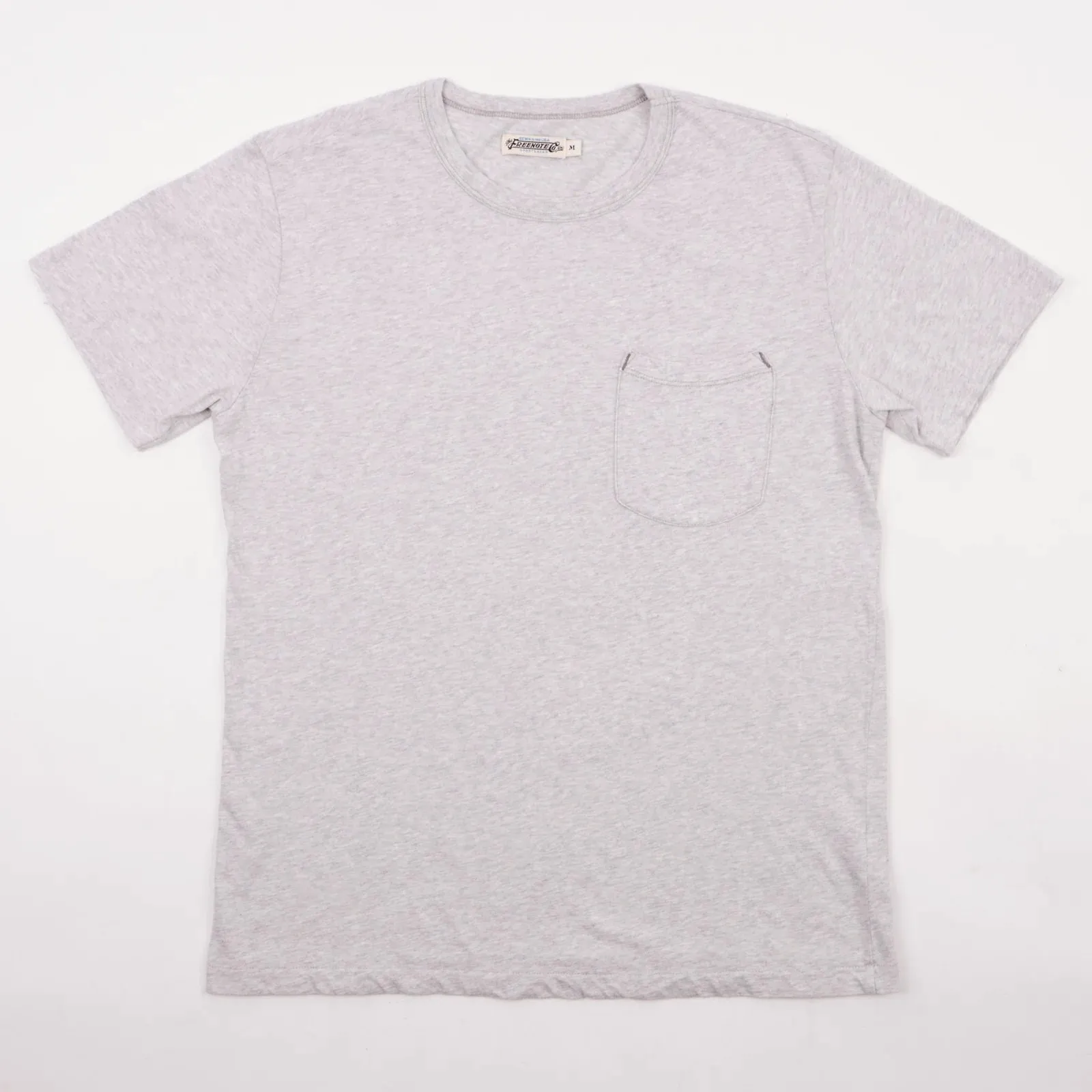 7 oz Pocket Tee | Heather Grey | Freenote Cloth sold by Man Ready