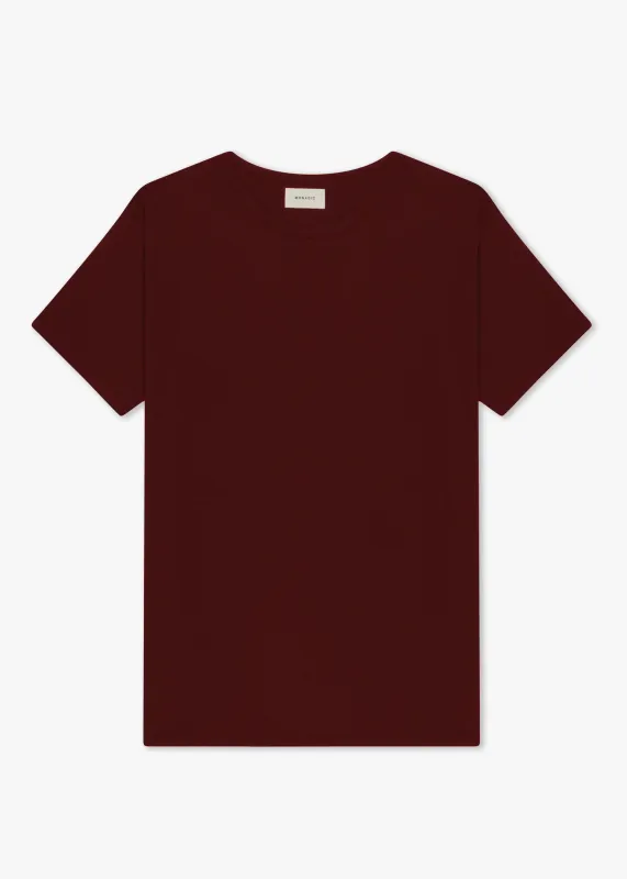 Basis S/S Tee | Russet | Monadic Clothing sold by Man Ready