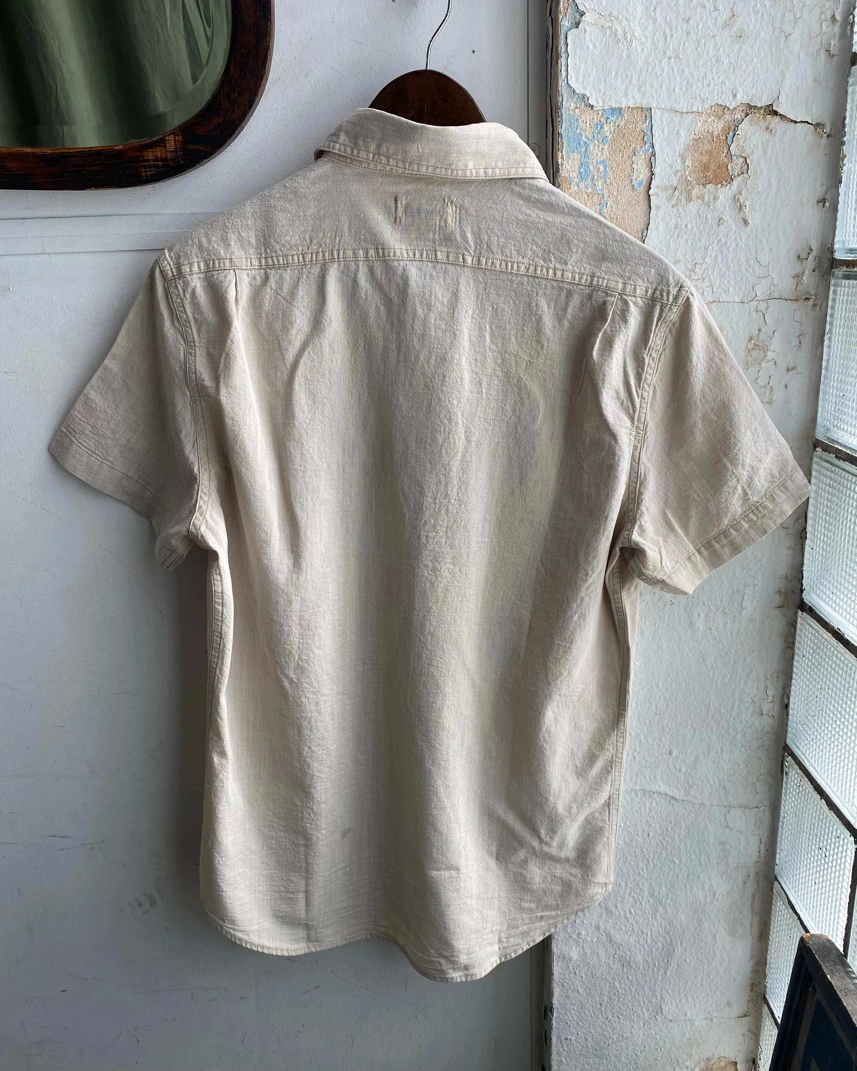 The Short Sleeve Utility Shirt | Natural Selvedge Chambray | Taylor Stitch sold by Man Ready product image thumbnail 2