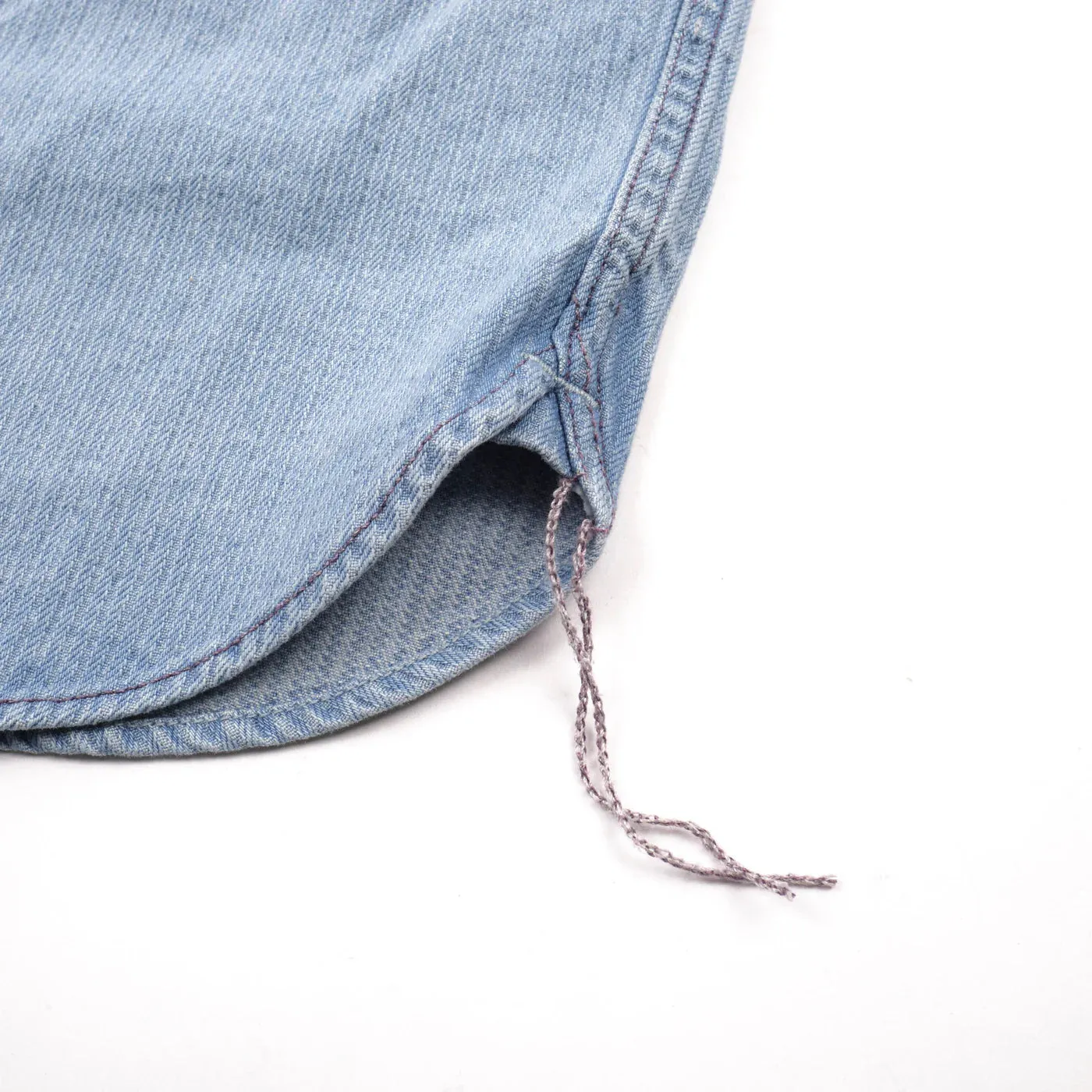 Rancho Shirt | Bleached Indigo Stripe | Freenote Cloth sold by Man Ready product image thumbnail 5