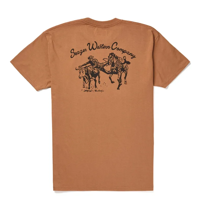 Los Rios Tee | Brown | Seager Co. sold by Man Ready