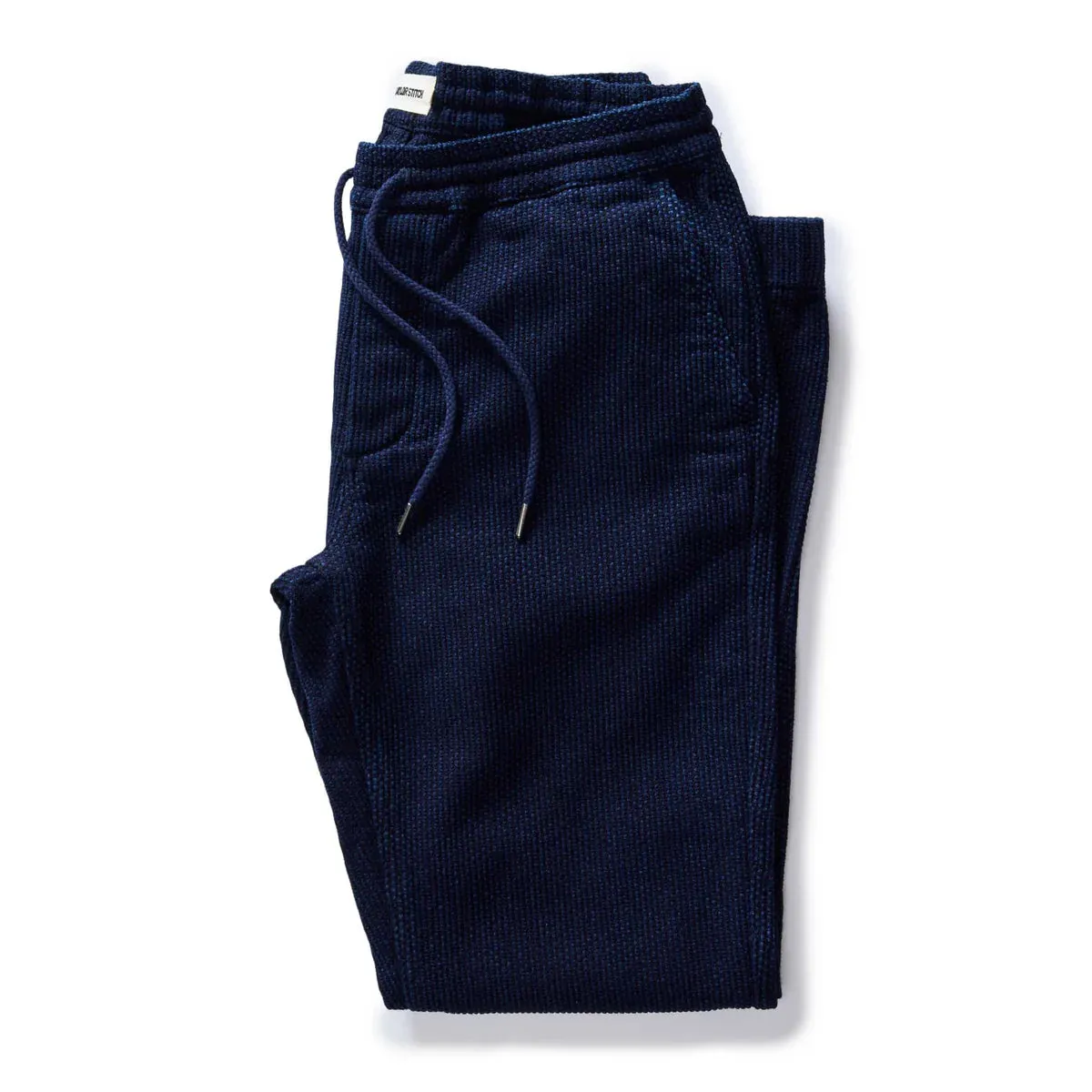 The Apres Pant | Rinsed Indigo Sashiko | Taylor Stitch sold by Man Ready