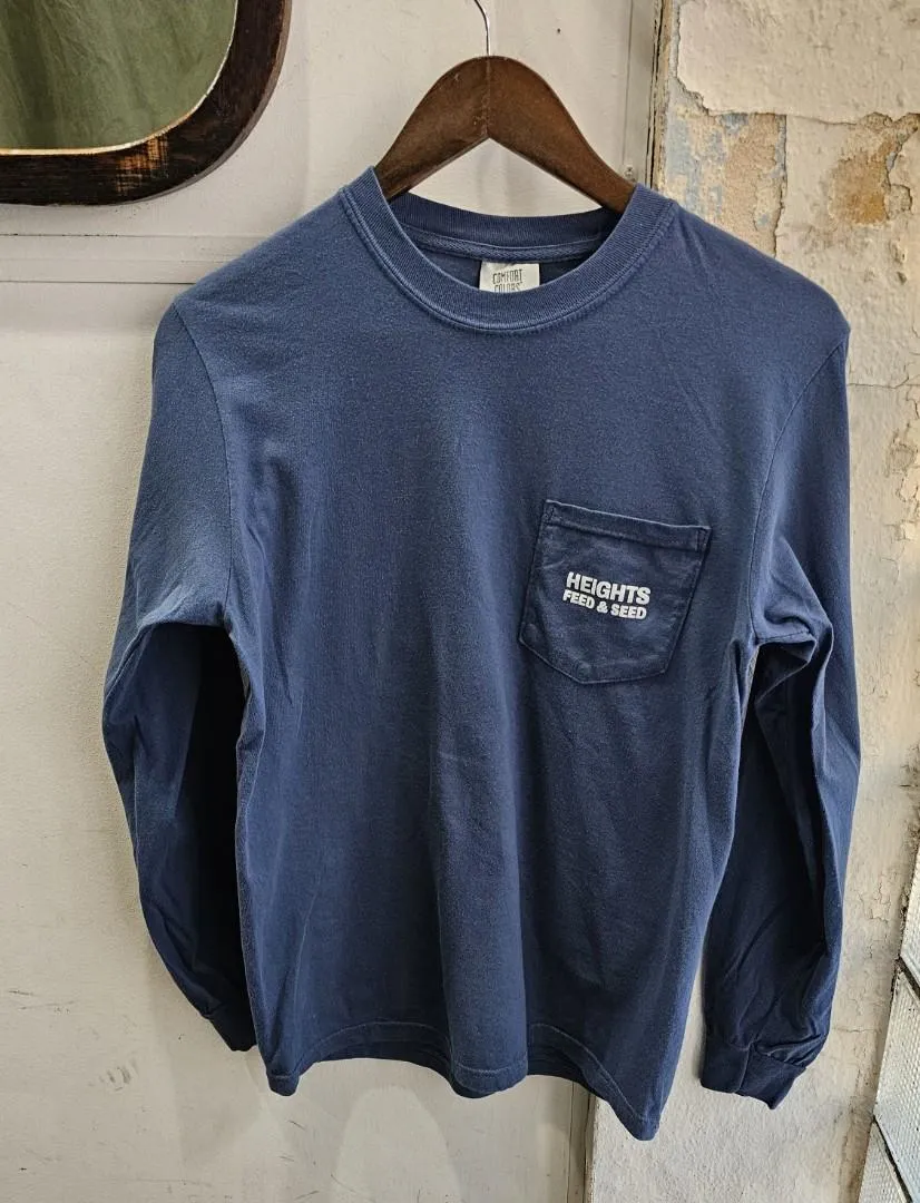 Graphic L/S Tee | Heights Feed & Seed | Midnight | Manready Mercantile sold by Man Ready product image thumbnail 2