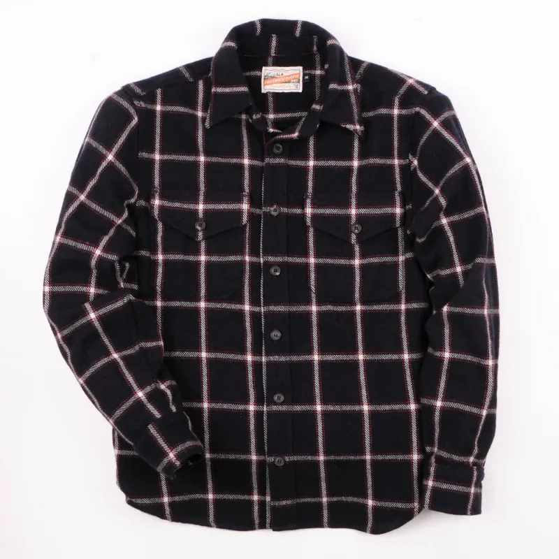 Kamas Shirt | Navy Plaid | Freenote Cloth sold by Man Ready