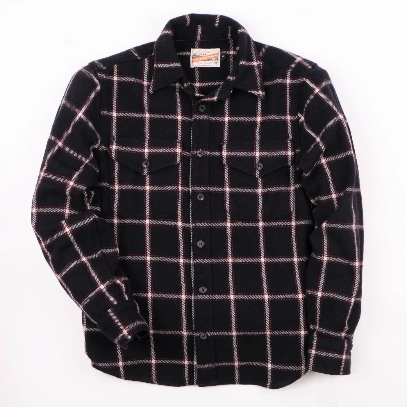 Kamas Shirt | Navy Plaid | Freenote Cloth sold by Man Ready