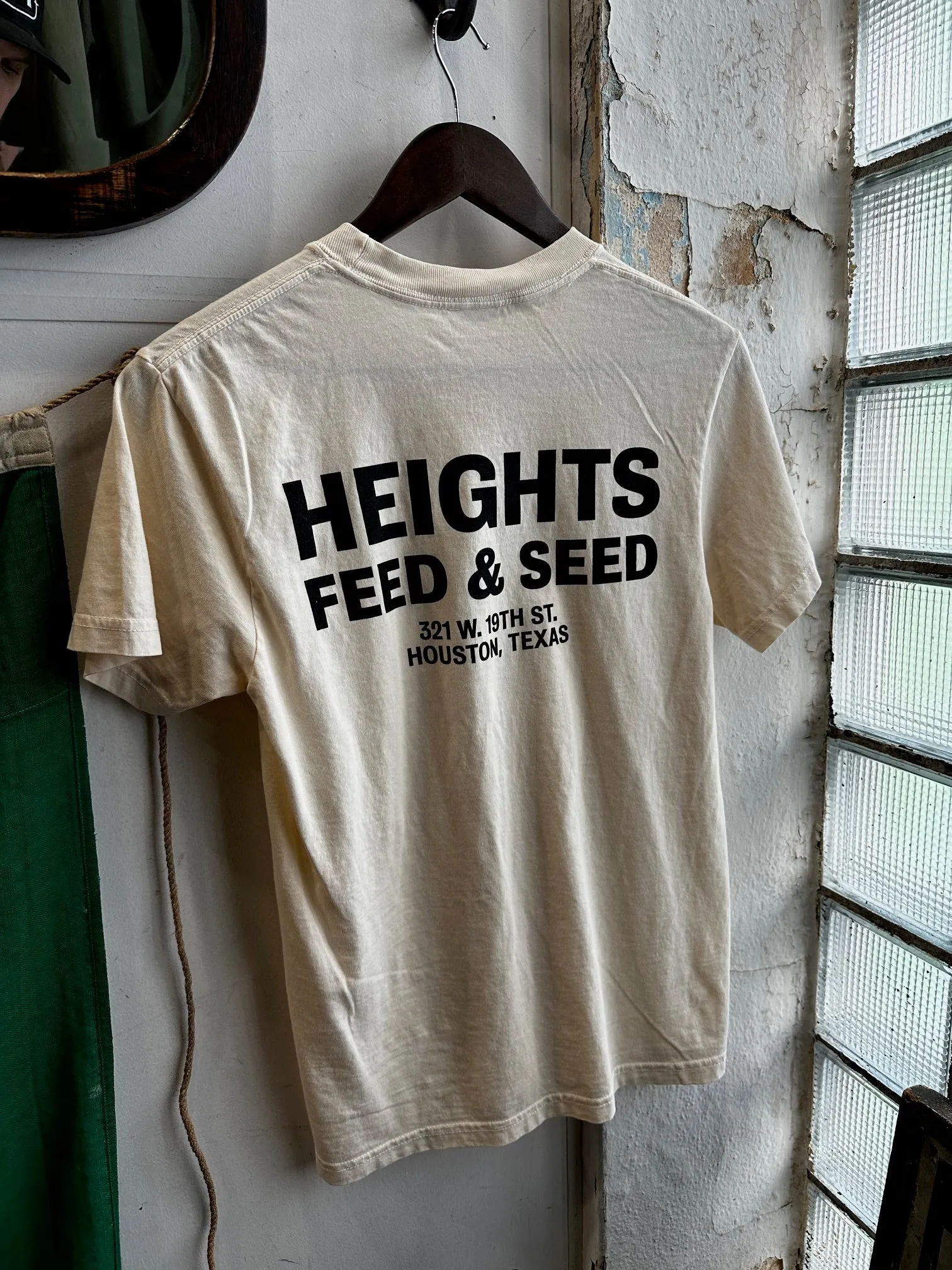 Graphic Pocket Tee | Heights Feed & Seed | Ivory | Manready Mercantile sold by Man Ready