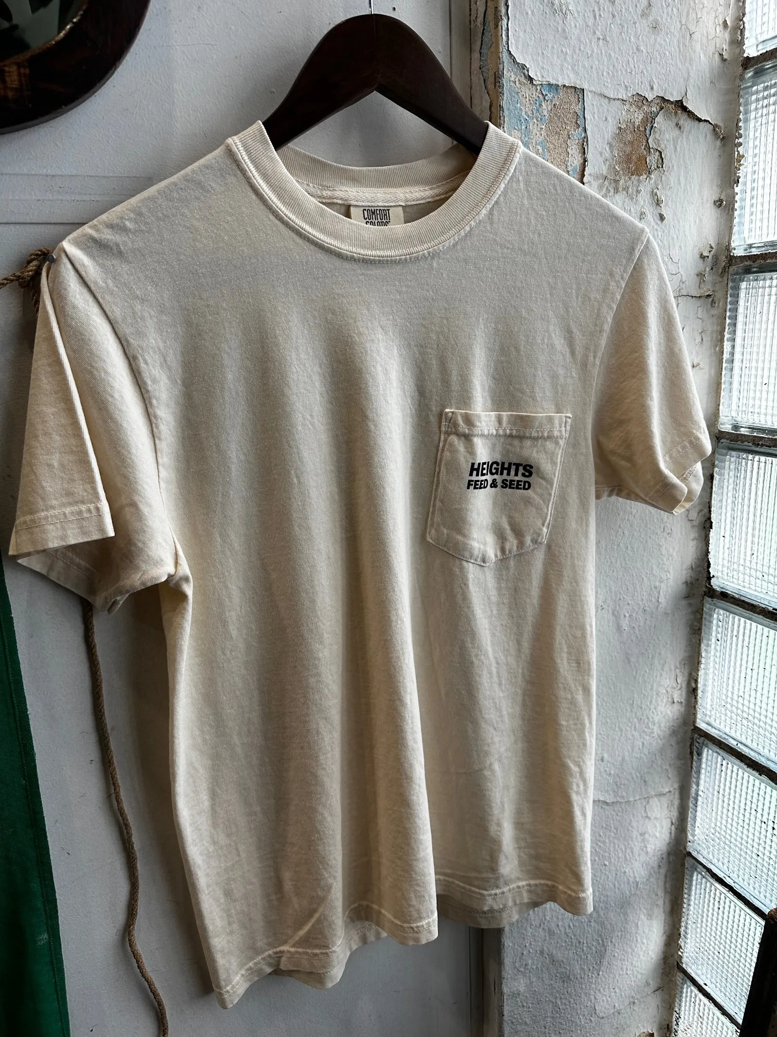 Graphic Pocket Tee | Heights Feed & Seed | Ivory | Manready Mercantile sold by Man Ready product image thumbnail 2