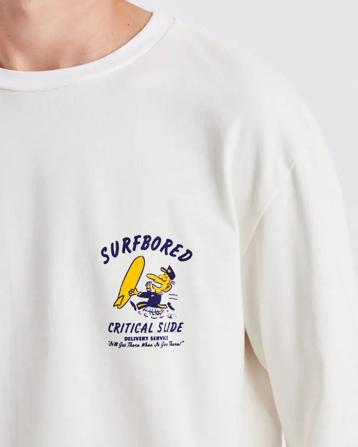 Bored LS Tee | Vintage White | Critical Slide sold by Man Ready product image thumbnail 3