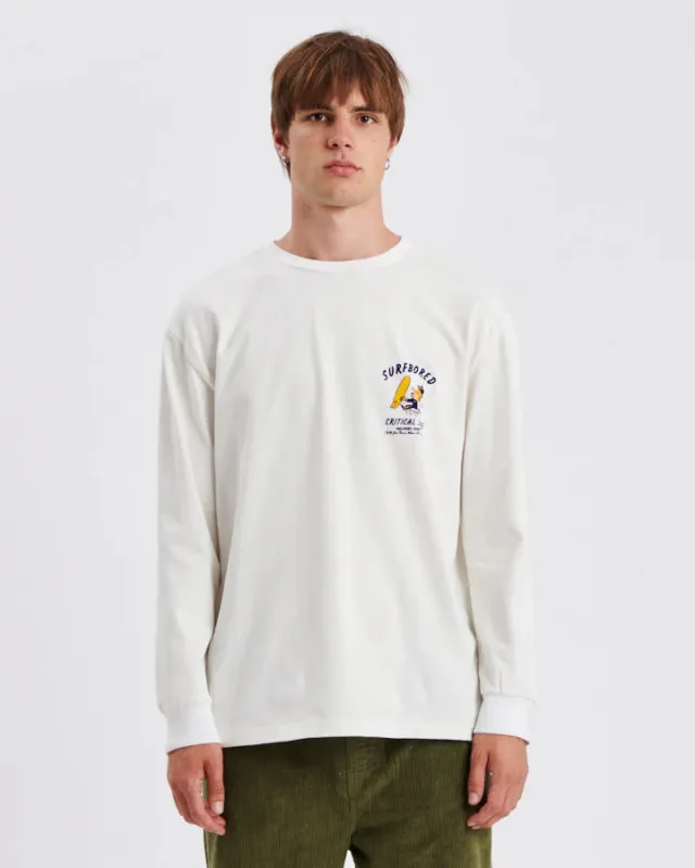 Bored LS Tee | Vintage White | Critical Slide sold by Man Ready