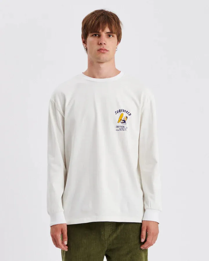 Bored LS Tee | Vintage White | Critical Slide sold by Man Ready