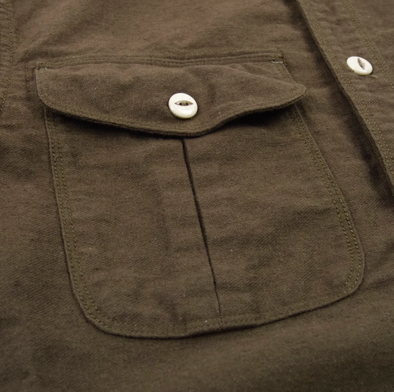 Rancho Shirt | Moss | Freenote Cloth sold by Man Ready product image thumbnail 3