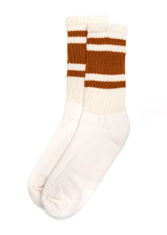 Mono Stripe Sock | Texas Orange | American Trench sold by Man Ready