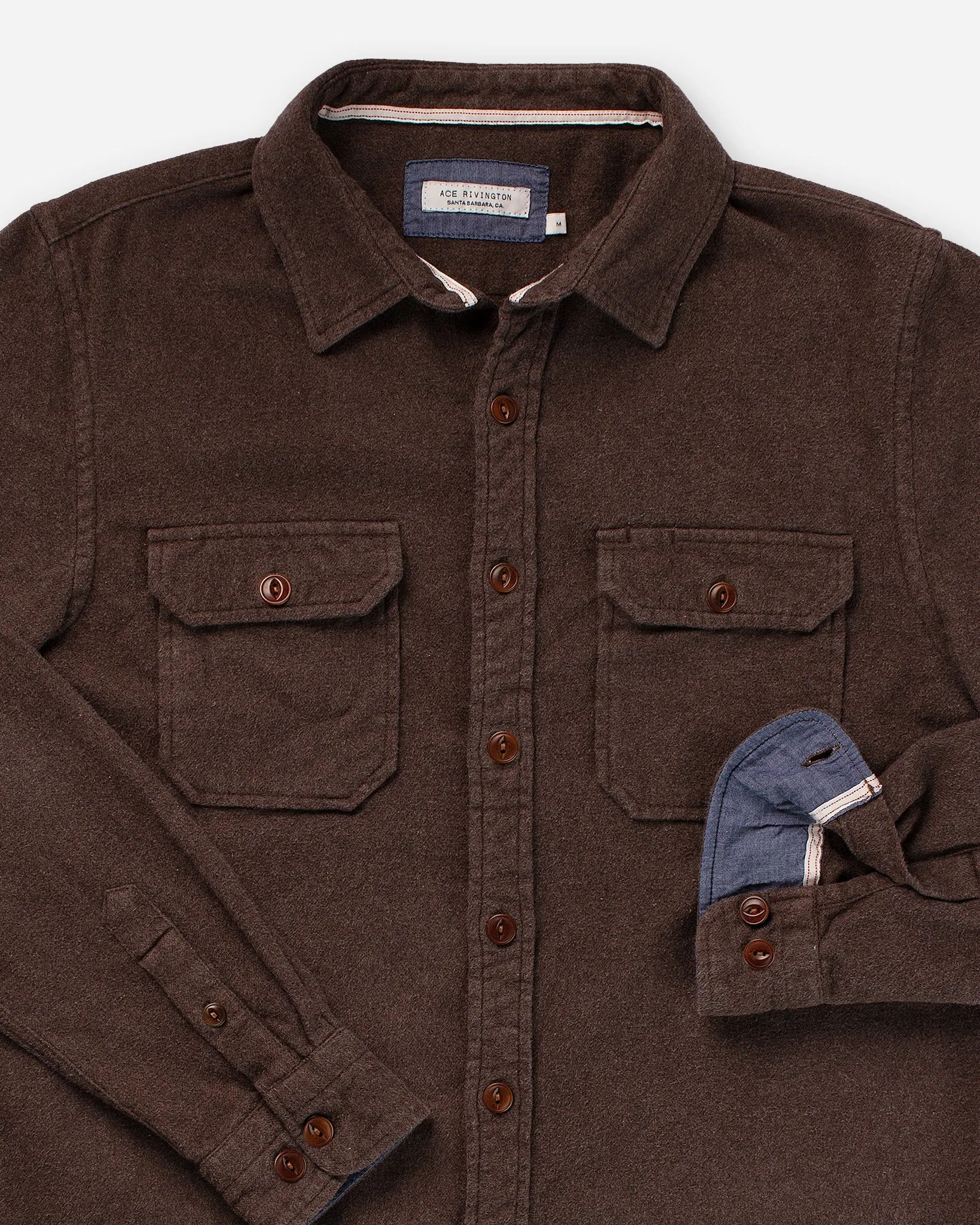 Winter Flannel Shirt | Cedar | Ace Rivington sold by Man Ready product image thumbnail 2