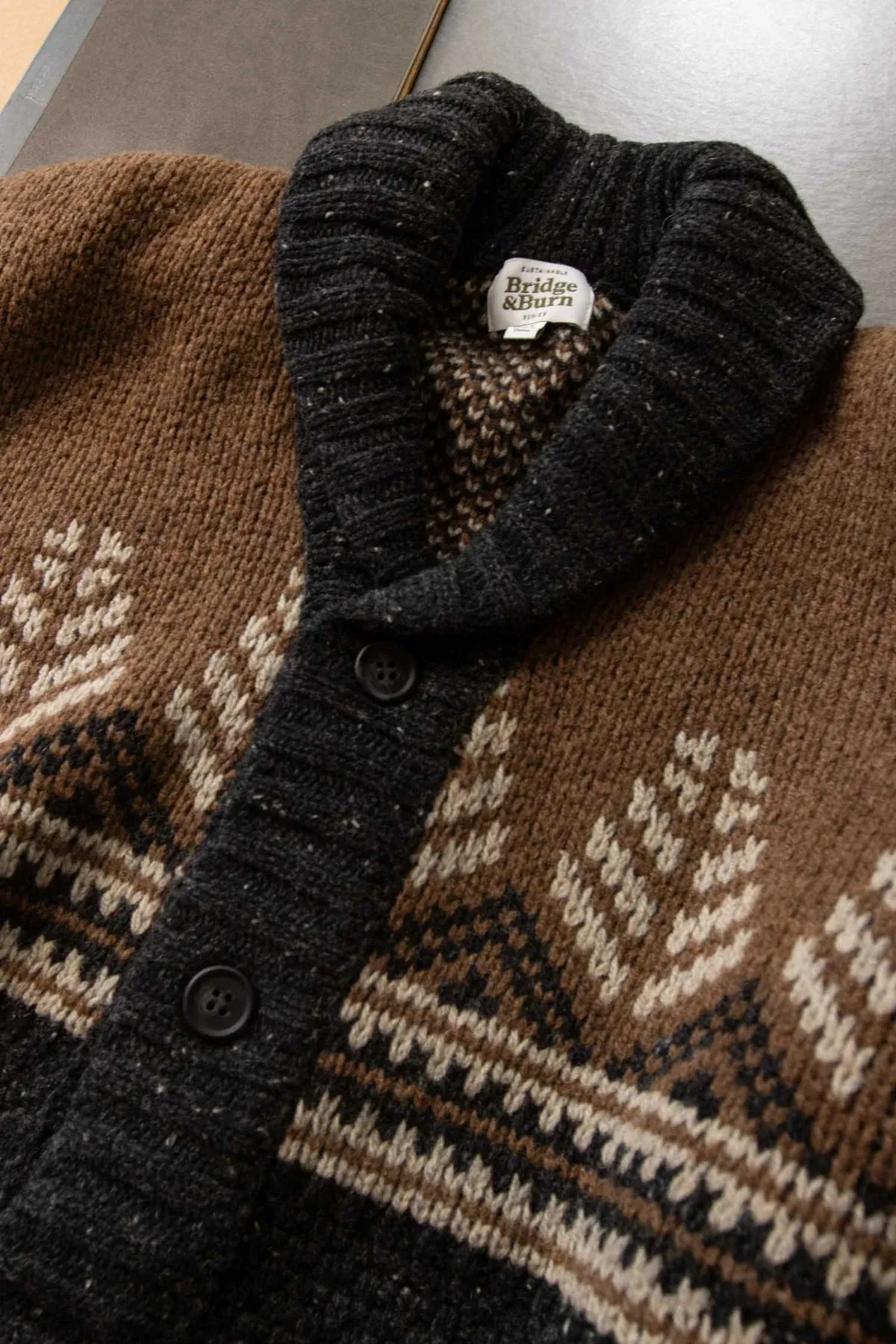 Aaron Sweater | Charcoal Multi | Bridge & Burn sold by Man Ready product image thumbnail 3