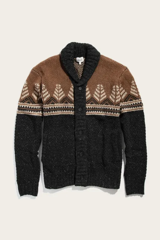 Aaron Sweater | Charcoal Multi | Bridge & Burn sold by Man Ready