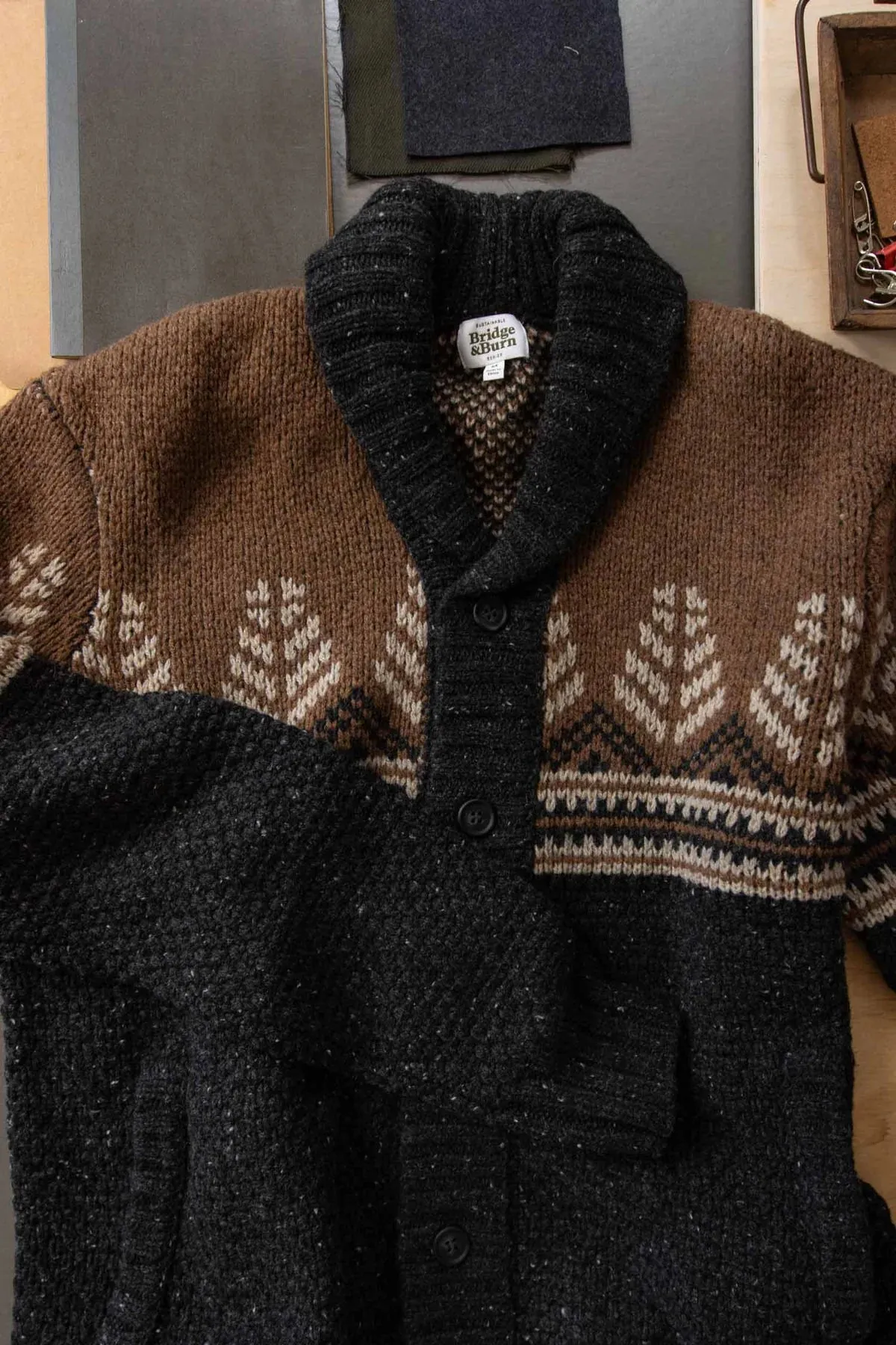 Aaron Sweater | Charcoal Multi | Bridge & Burn sold by Man Ready product image thumbnail 2