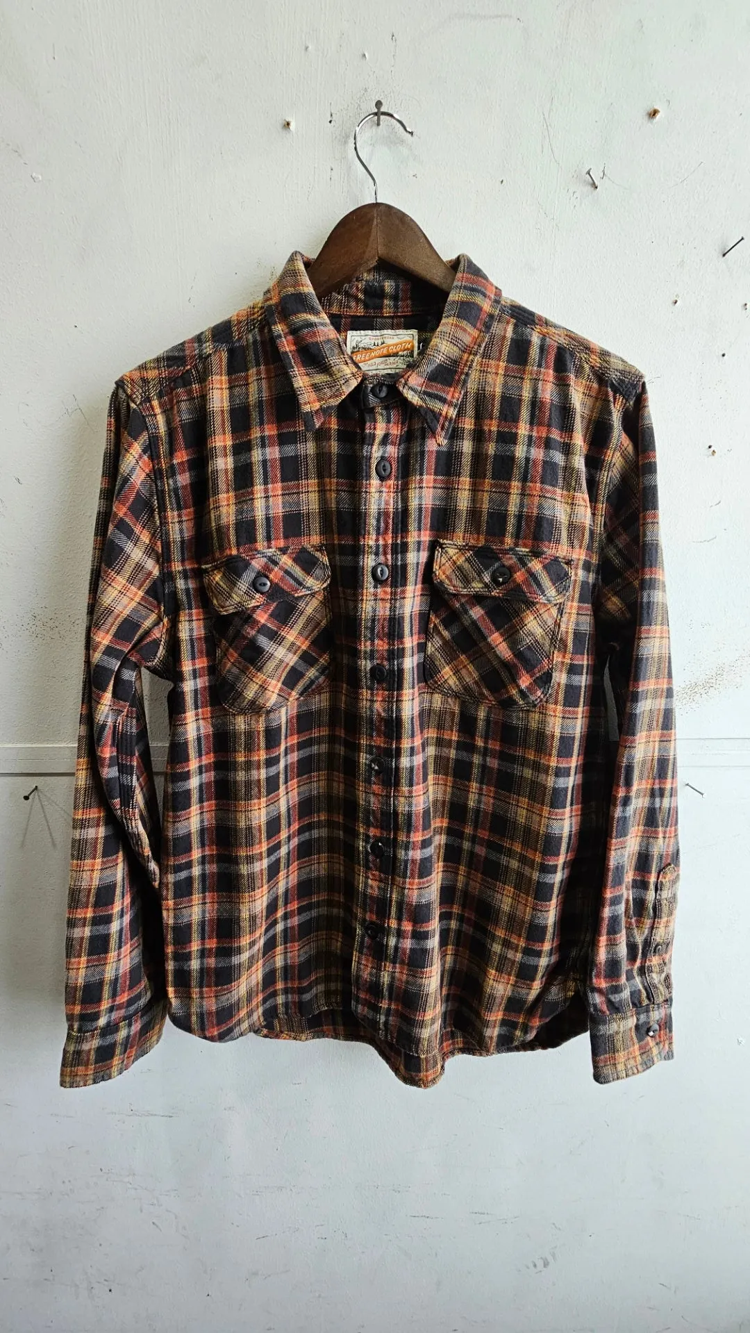 Jepson Shirt | Black Plaid | Freenote Cloth sold by Man Ready