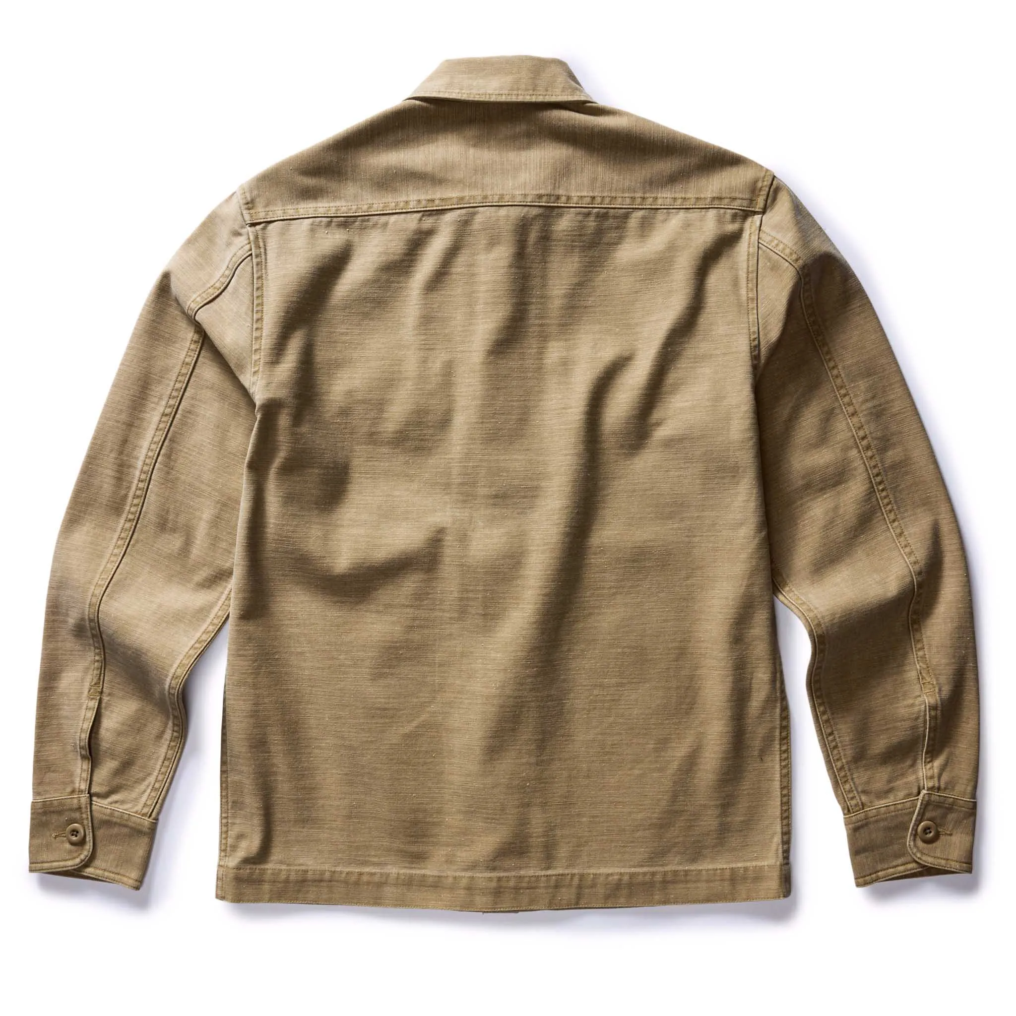 The Surplus Shirt | Khaki Reserve Sateen | Taylor Stitch sold by Man Ready product image thumbnail 4