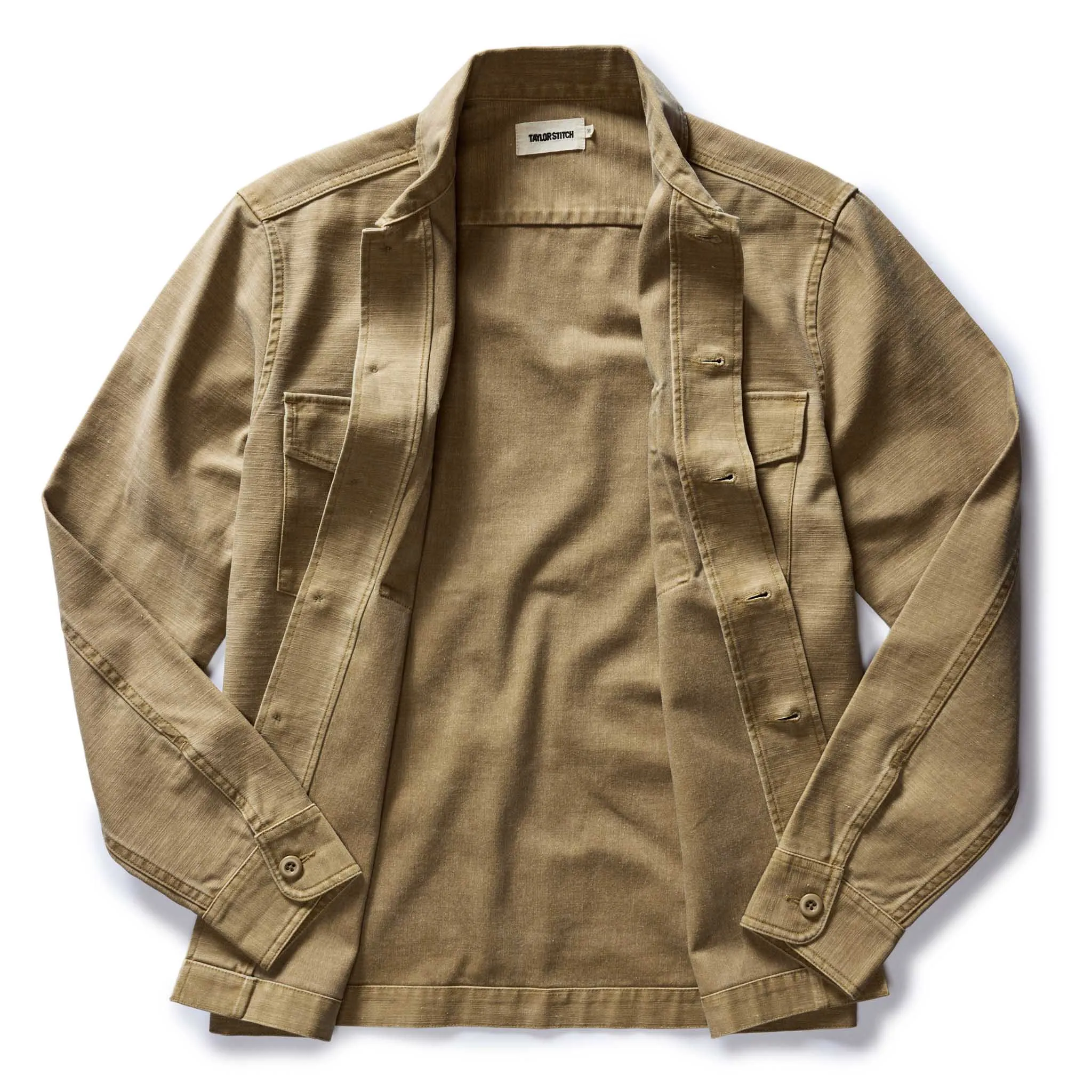 The Surplus Shirt | Khaki Reserve Sateen | Taylor Stitch sold by Man Ready product image thumbnail 2