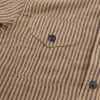 Wells Shirt | Gold Stripe | Freenote Cloth sold by Man Ready
