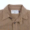 Wells Shirt | Gold Stripe | Freenote Cloth sold by Man Ready