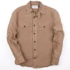 Wells Shirt | Gold Stripe | Freenote Cloth sold by Man Ready