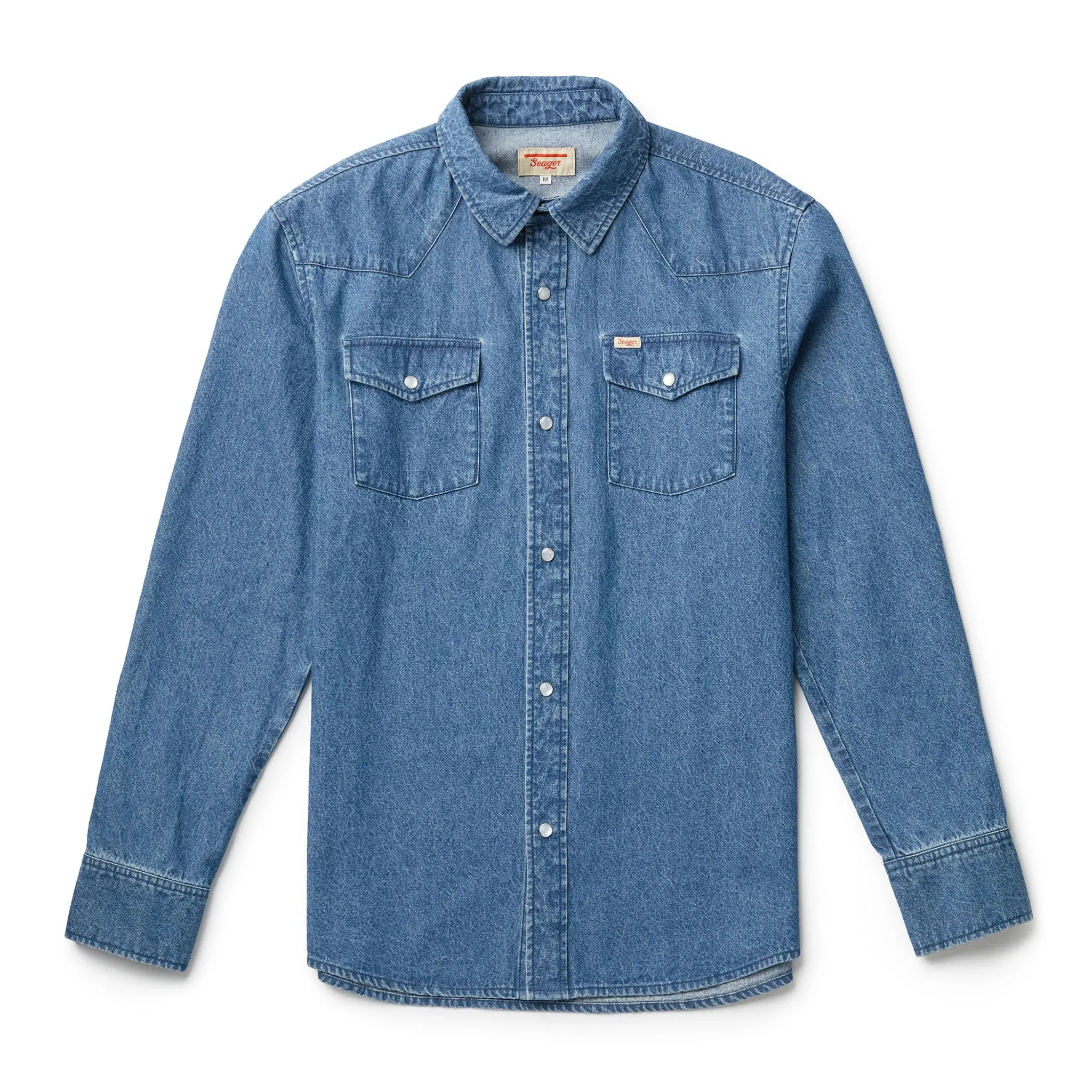 Reagan Pearl Snap | Vintage Wash | Seager Co. sold by Man Ready