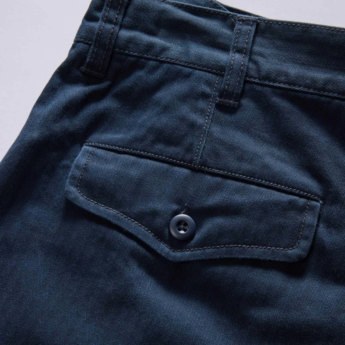 The Matlow Short | Dark Blue Herringbone | Taylor Stitch sold by Man Ready product image thumbnail 4