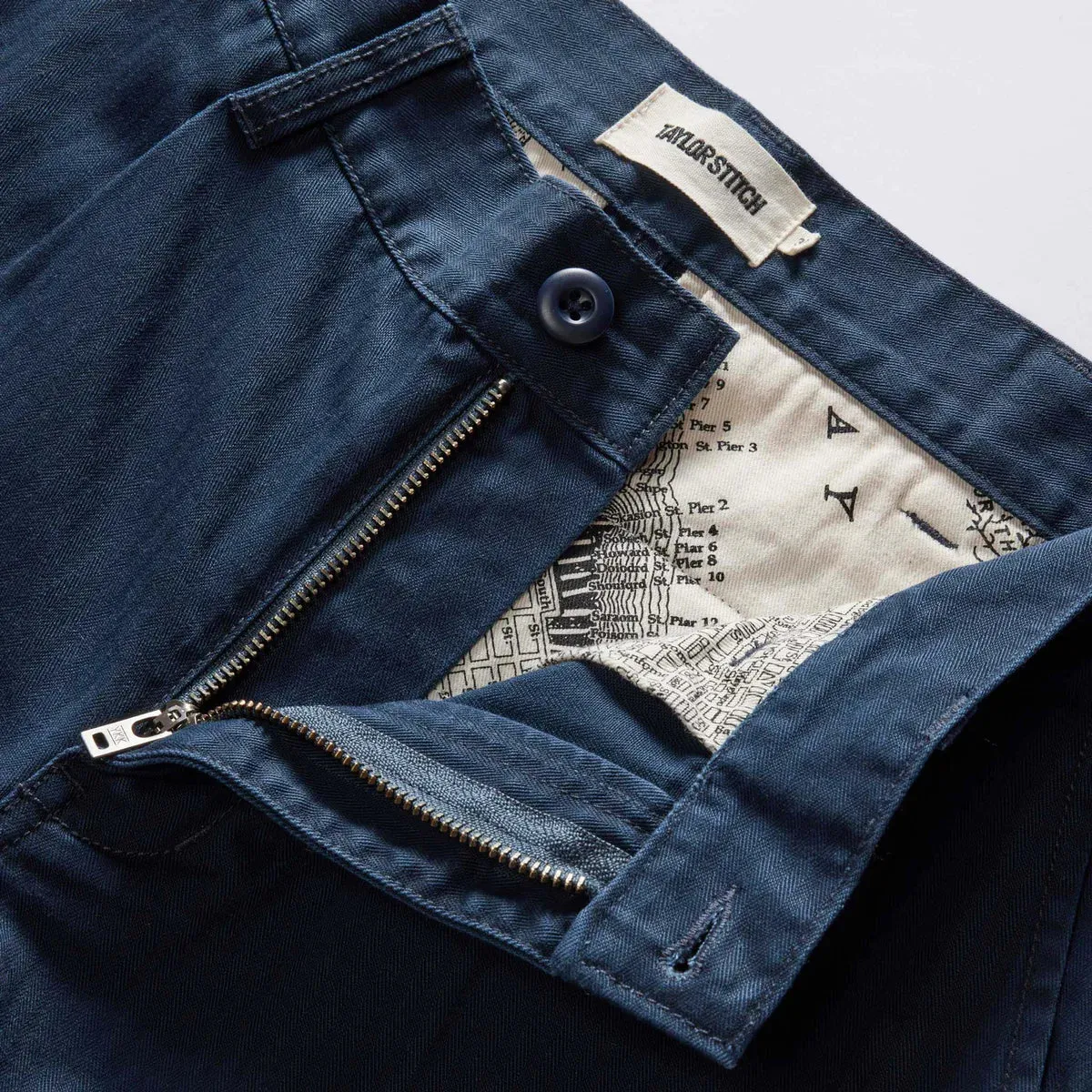 The Matlow Short | Dark Blue Herringbone | Taylor Stitch sold by Man Ready product image thumbnail 3