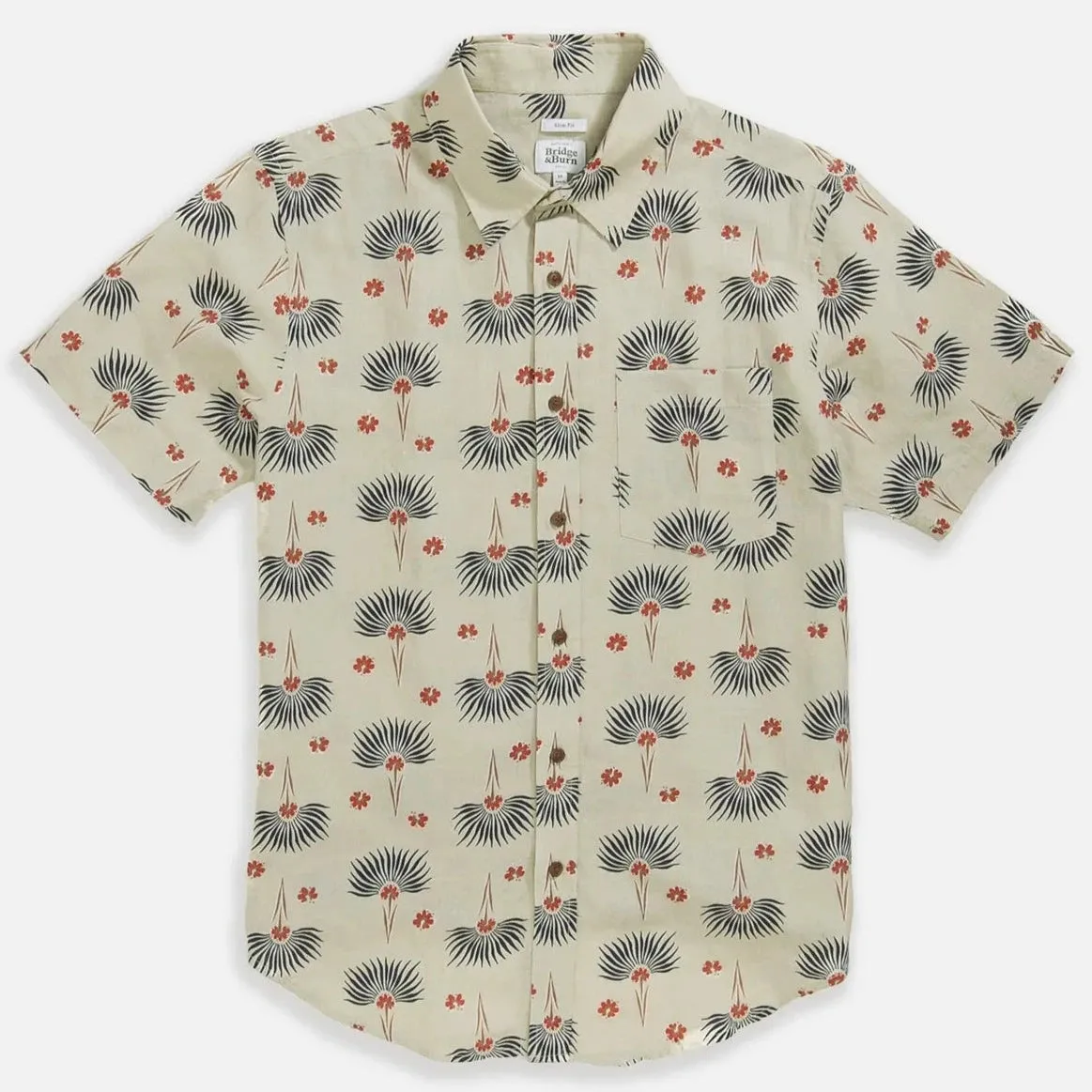Harbor Slim Shirt | Aloha Floral | Bridge & Burn sold by Man Ready