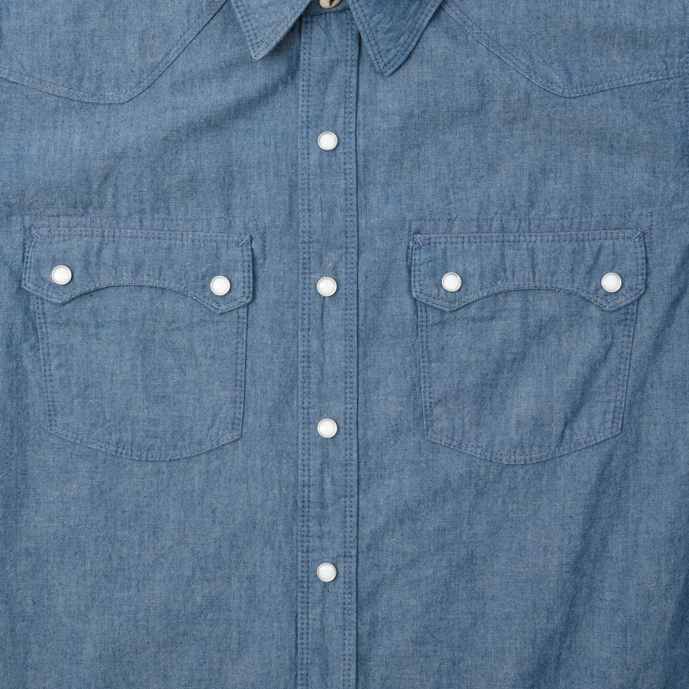 Modern Western S/S Shirt | Chambray | Freenote Cloth sold by Man Ready product image thumbnail 5