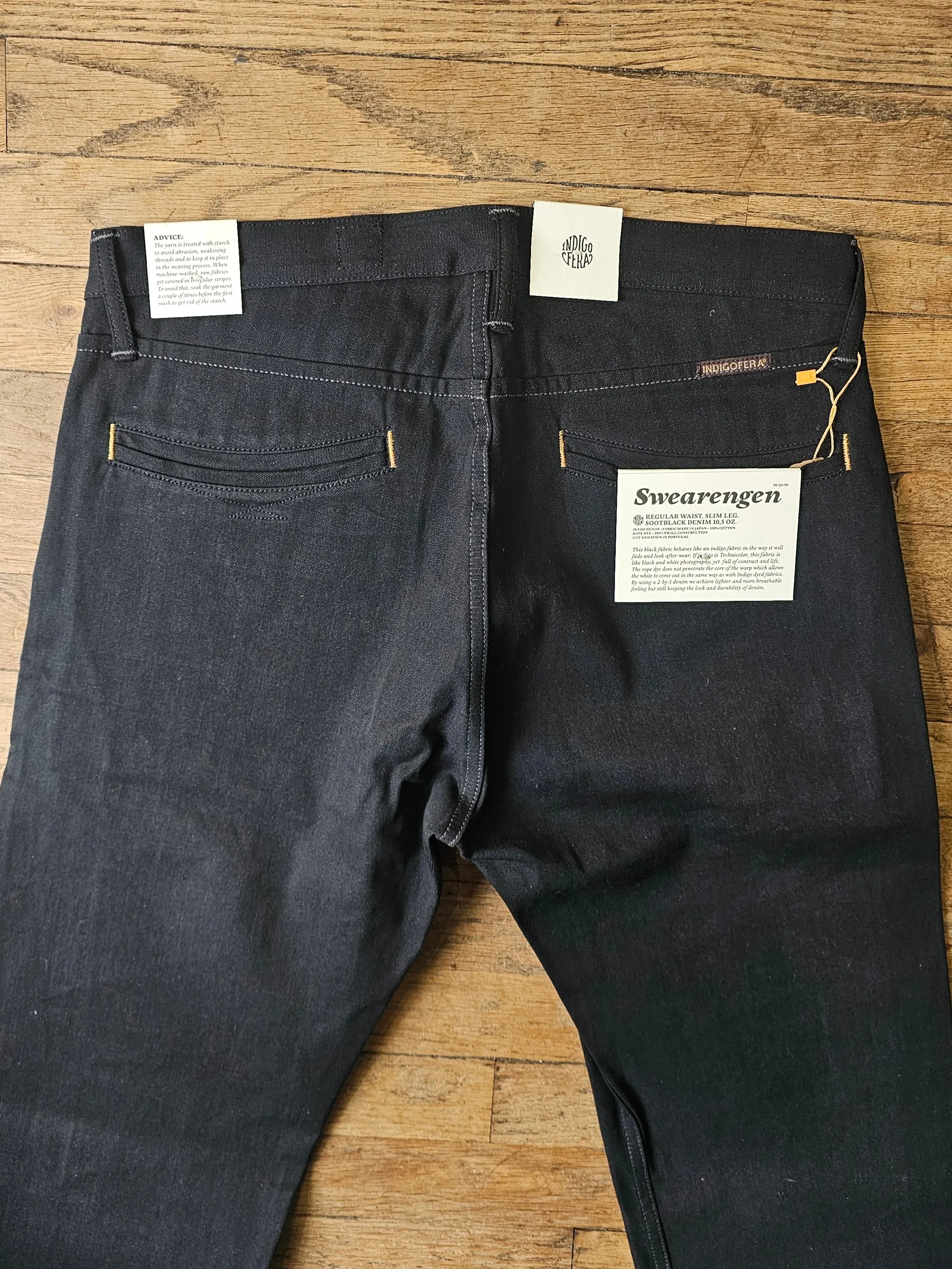 Swearengen Pant | Sootblack Denim | Indigofera sold by Man Ready product image thumbnail 3