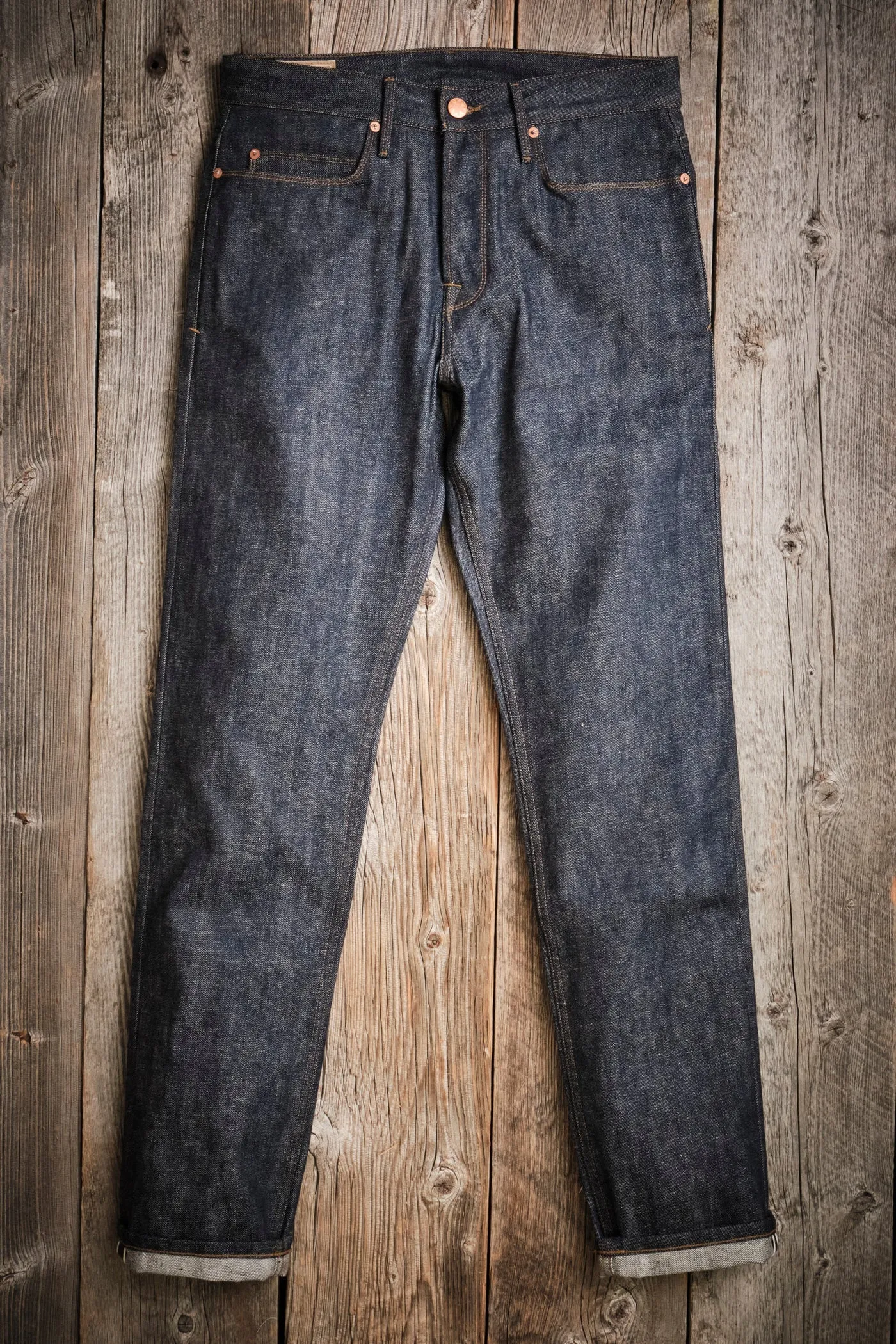 Portola Classic Taper | 13 oz Indigo Denim | Freenote Cloth sold by Man Ready