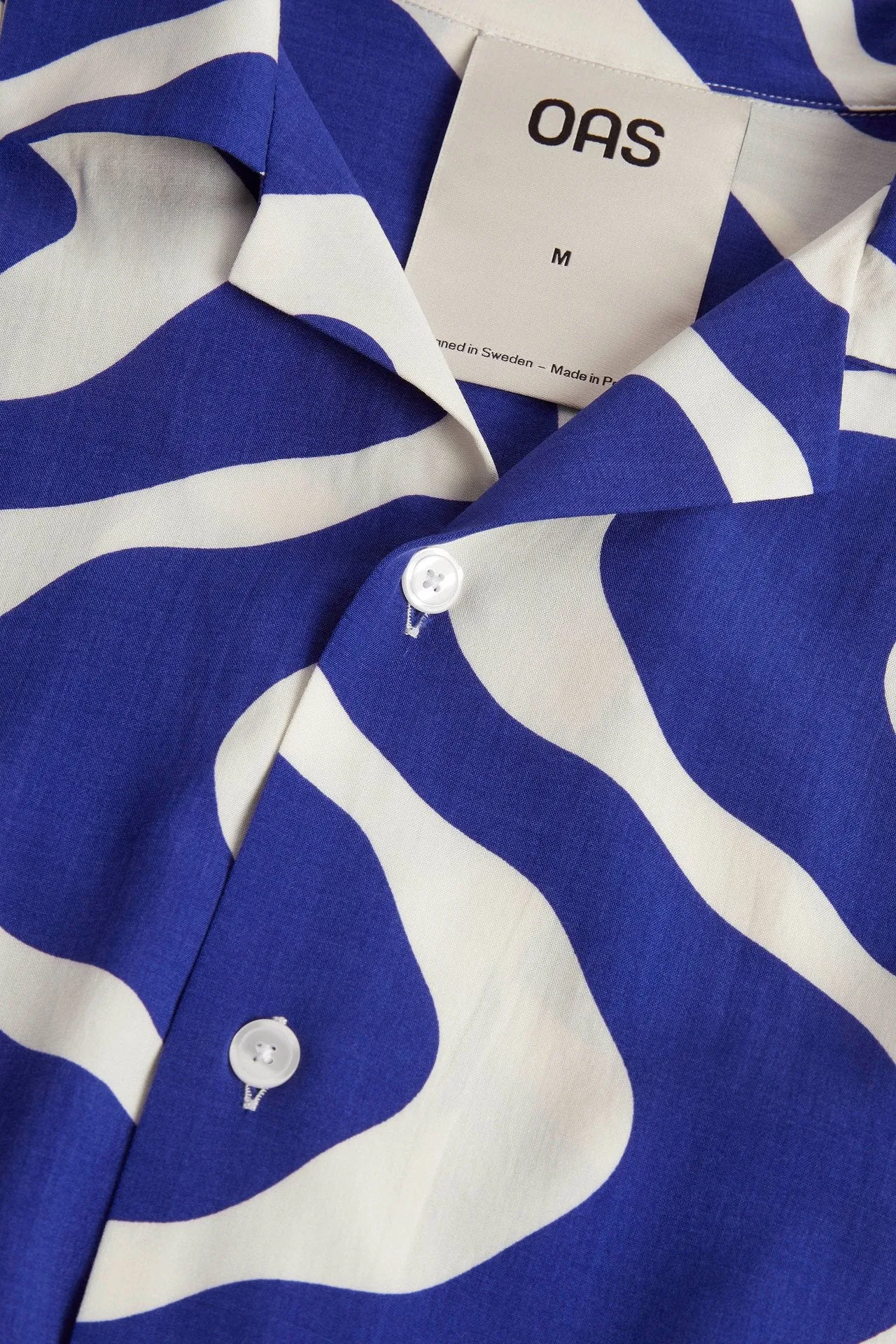 Viscose Shirt | Blue Rippling | OAS Company sold by Man Ready product image thumbnail 3