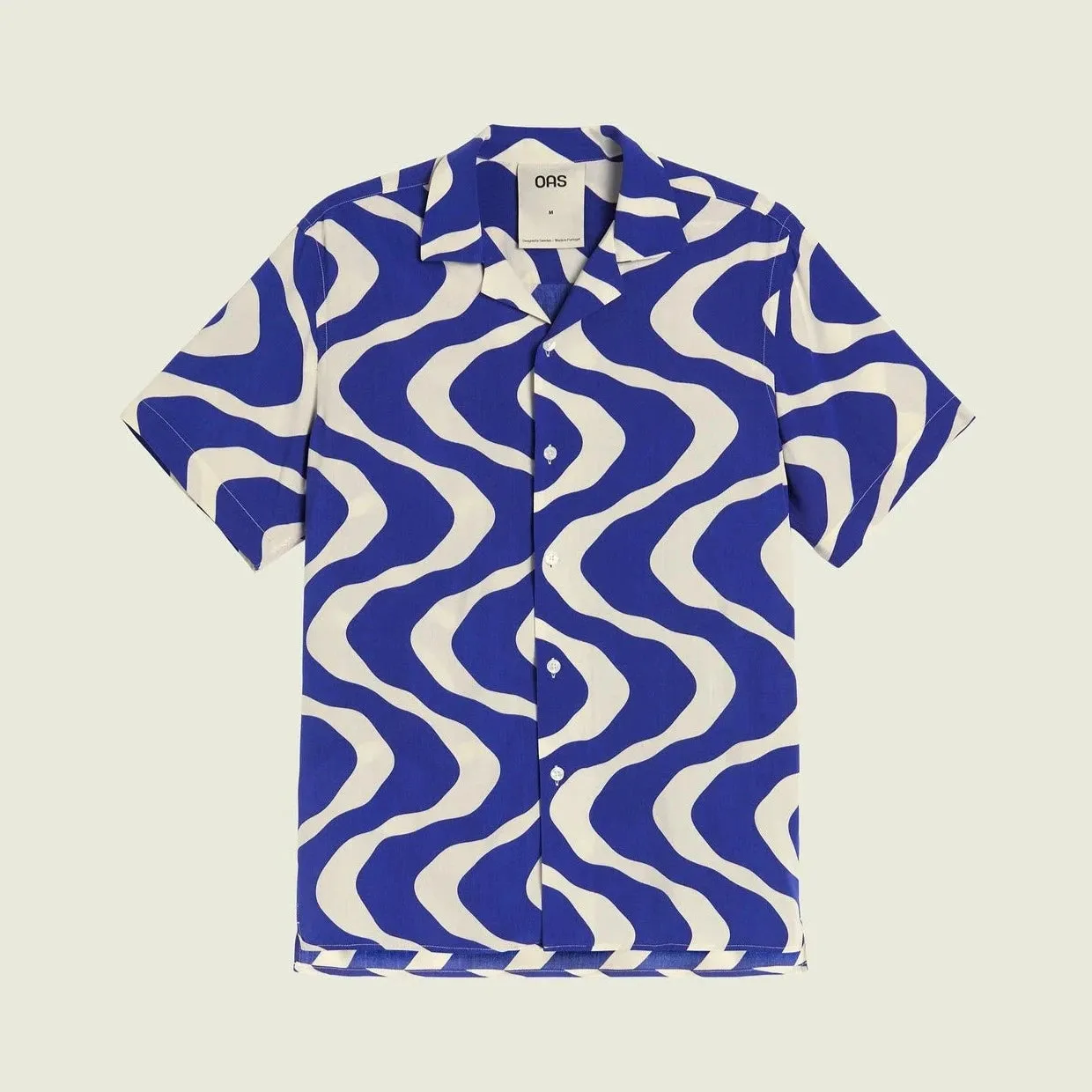 Viscose Shirt | Blue Rippling | OAS Company sold by Man Ready