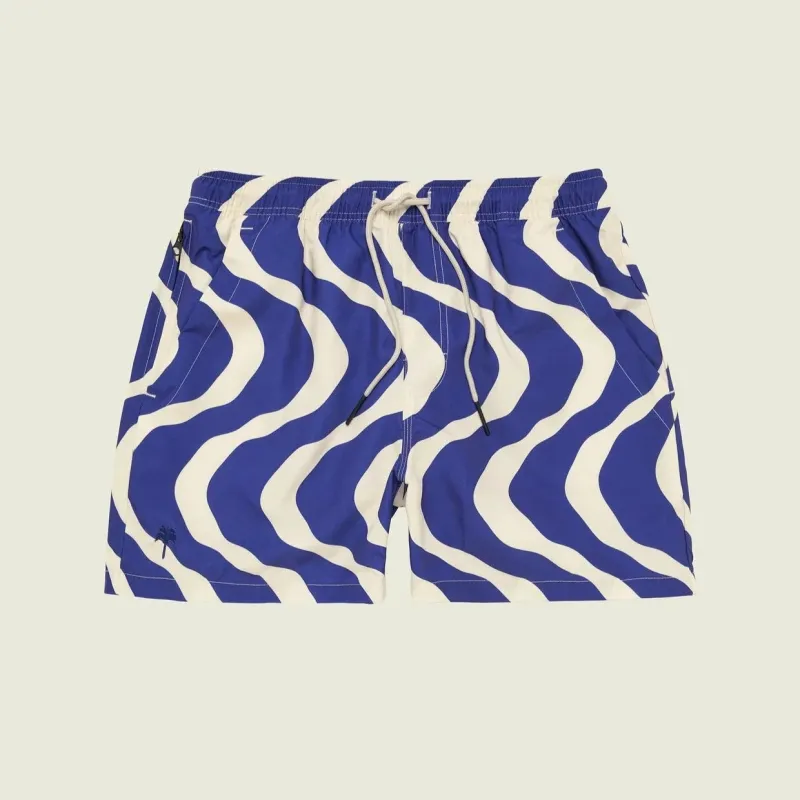 Swim Shorts | Blue Rippling | OAS Company sold by Man Ready