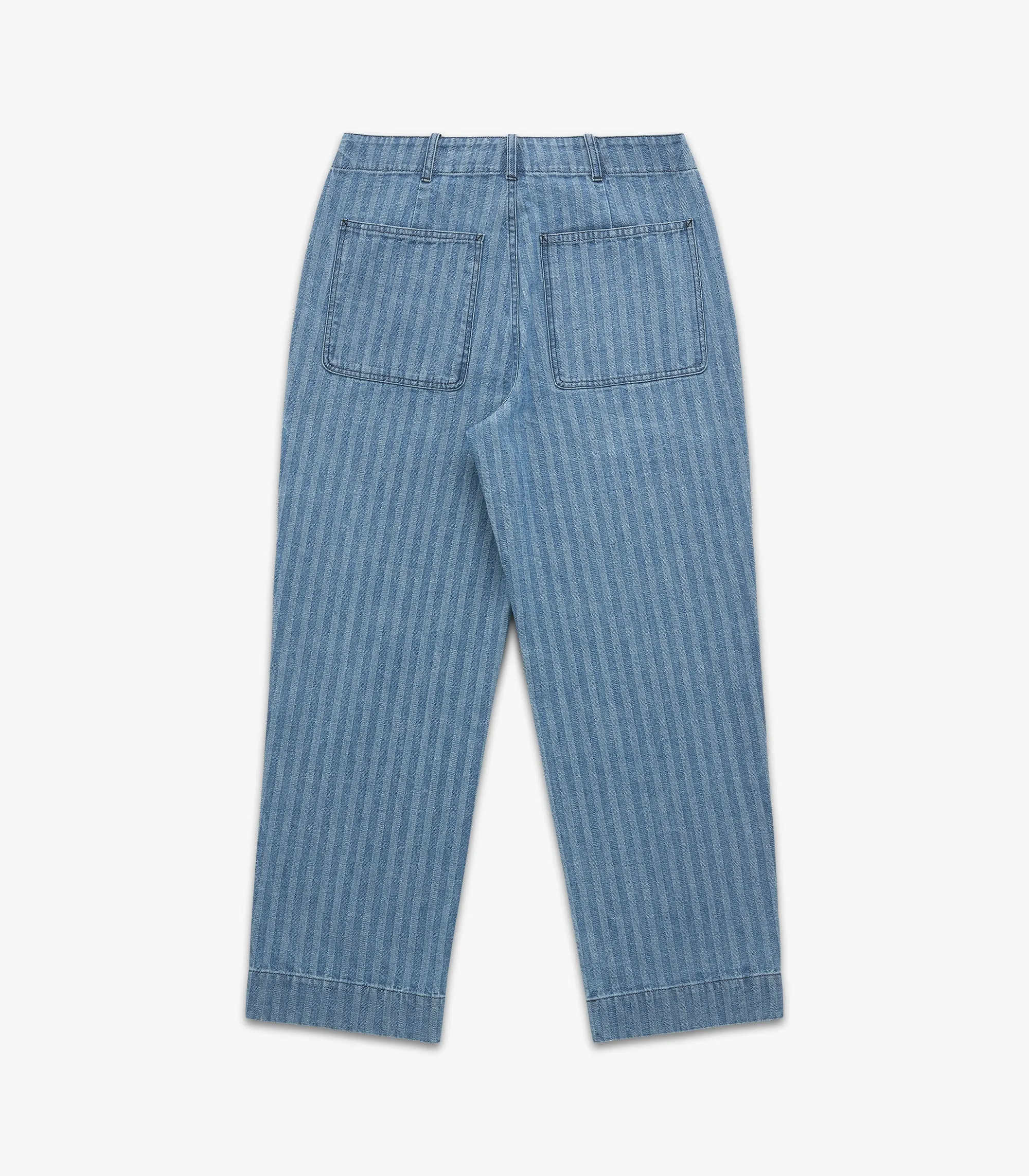 Cliff Denim Pant | Light Wash Fisher Stripe | Knickerbocker sold by Man Ready product image thumbnail 3