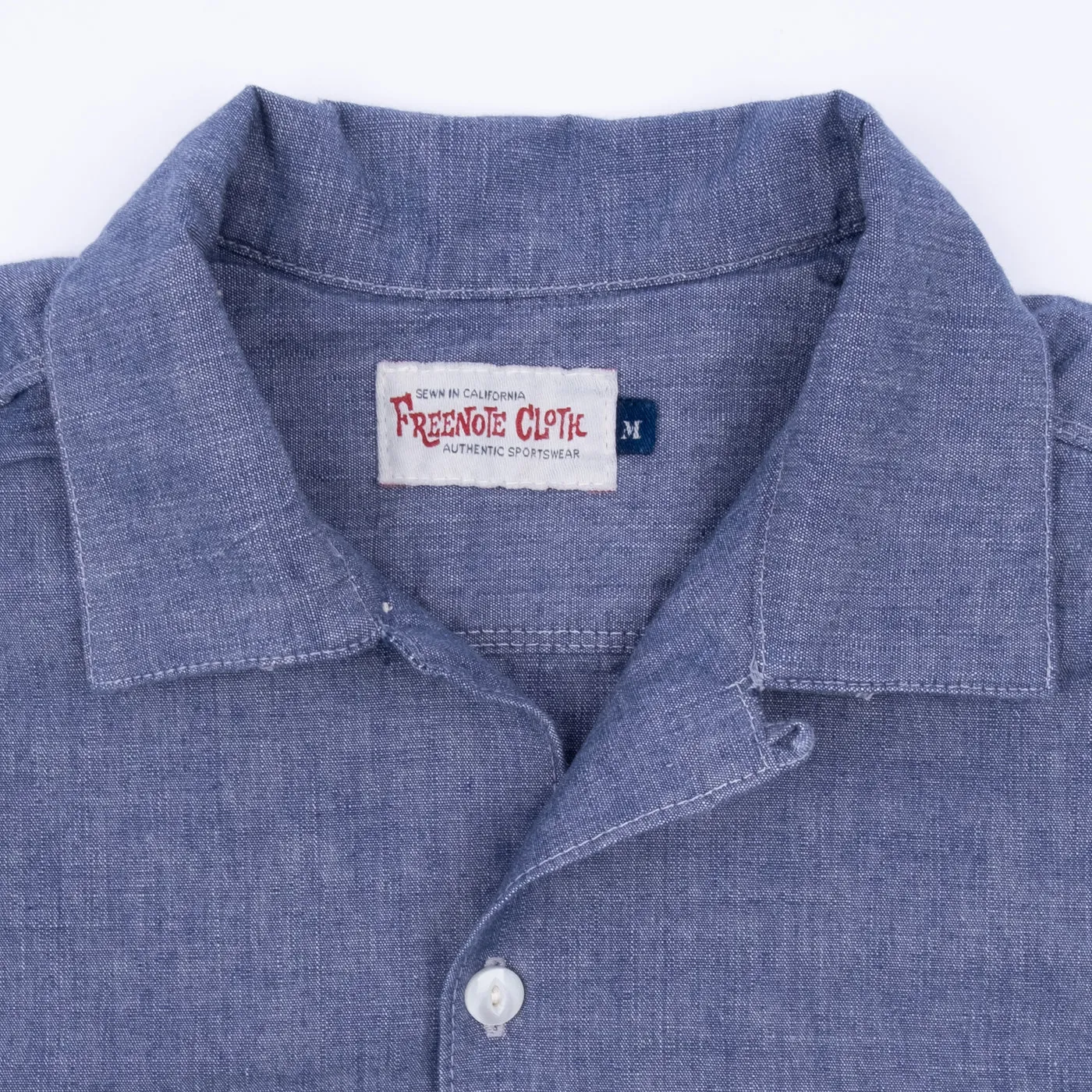Hawaiian Shirt | Navy Chambray | Freenote Cloth sold by Man Ready product image thumbnail 2