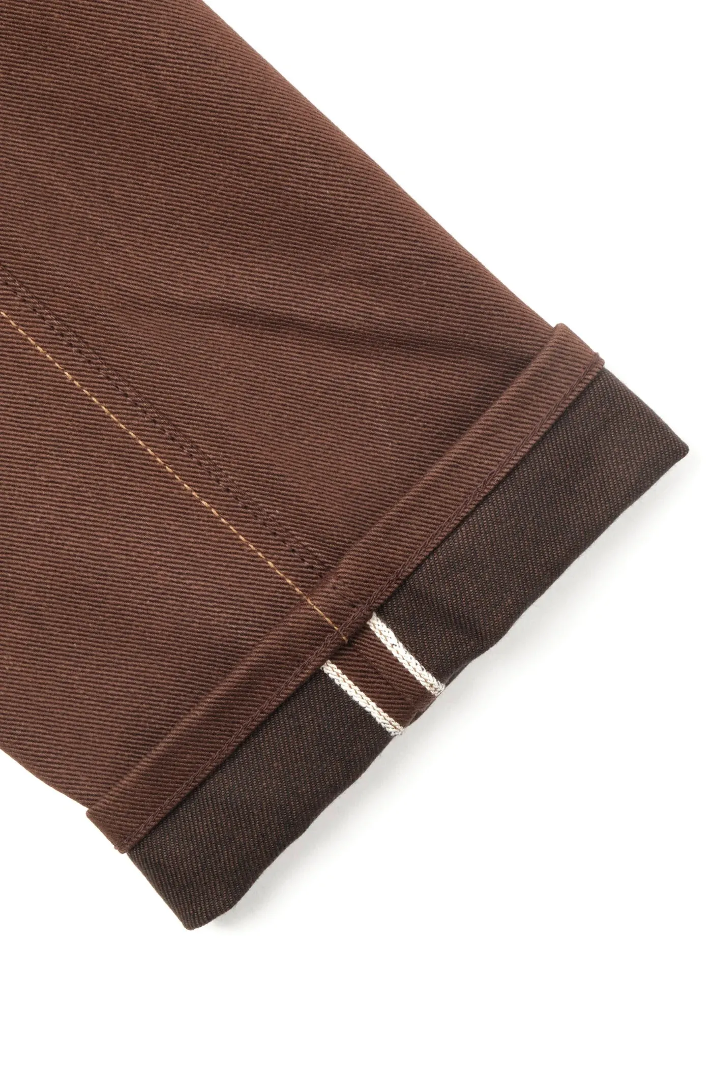 Rios Slim Straight | 15 oz. Dark Brown | Freenote Cloth sold by Man Ready product image thumbnail 4