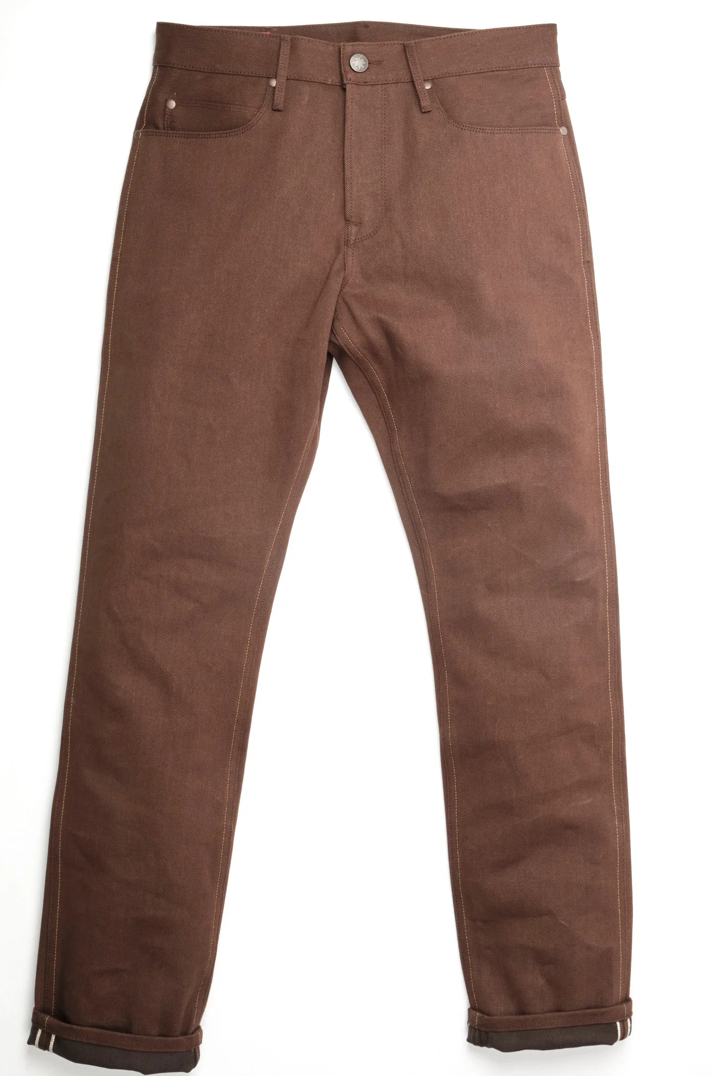 Rios Slim Straight | 15 oz. Dark Brown | Freenote Cloth sold by Man Ready product image thumbnail 2