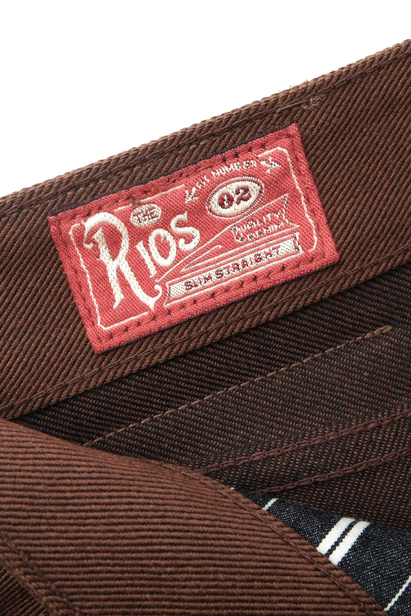 Rios Slim Straight | 15 oz. Dark Brown | Freenote Cloth sold by Man Ready product image thumbnail 5