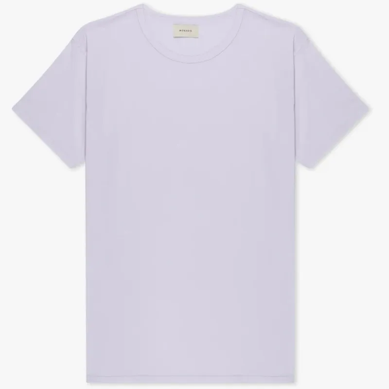 Basis S/S Tee | Lilac | Monadic Clothing sold by Man Ready