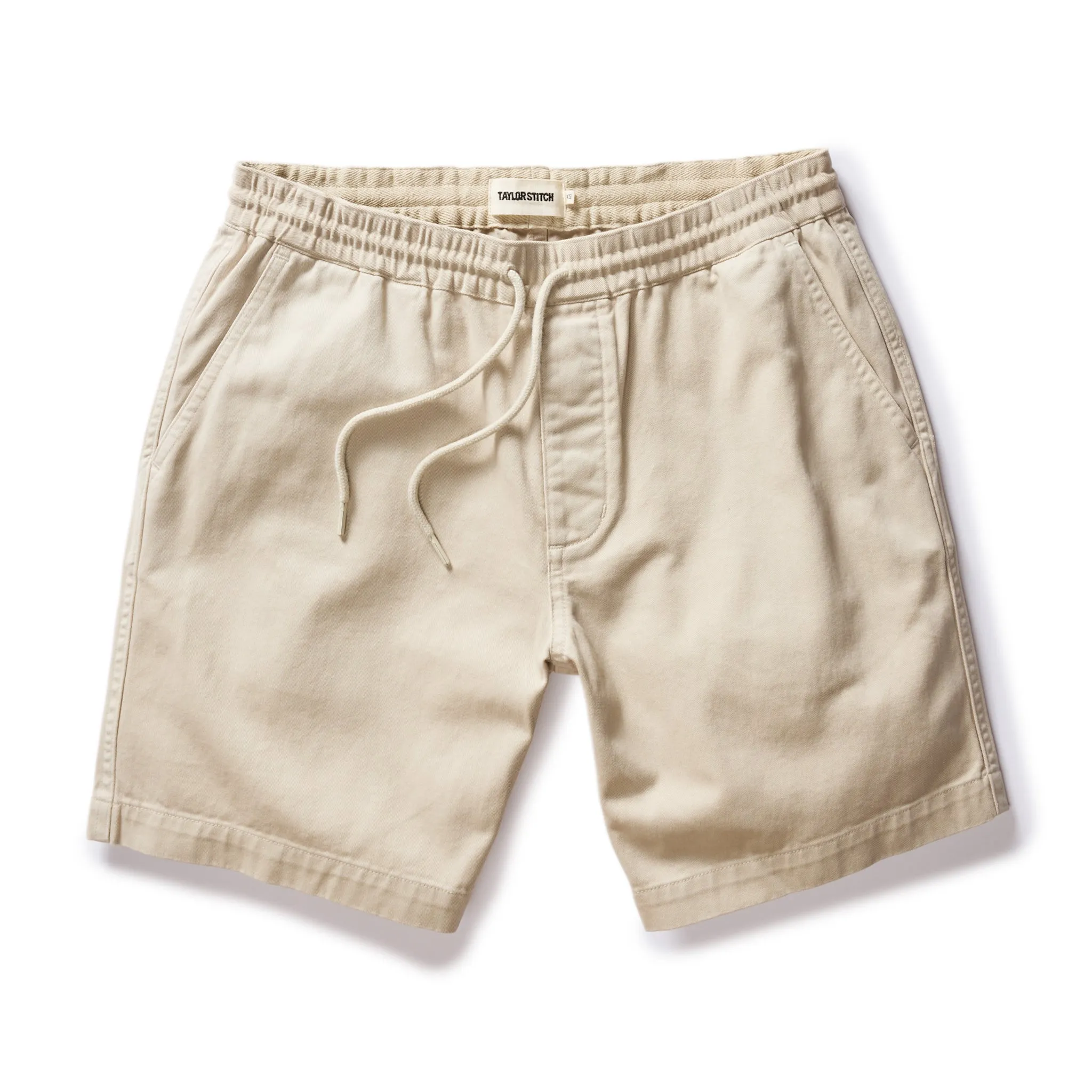 The Apres Short | Organic Aged Stone Foundation Twill | Taylor Stitch sold by Man Ready