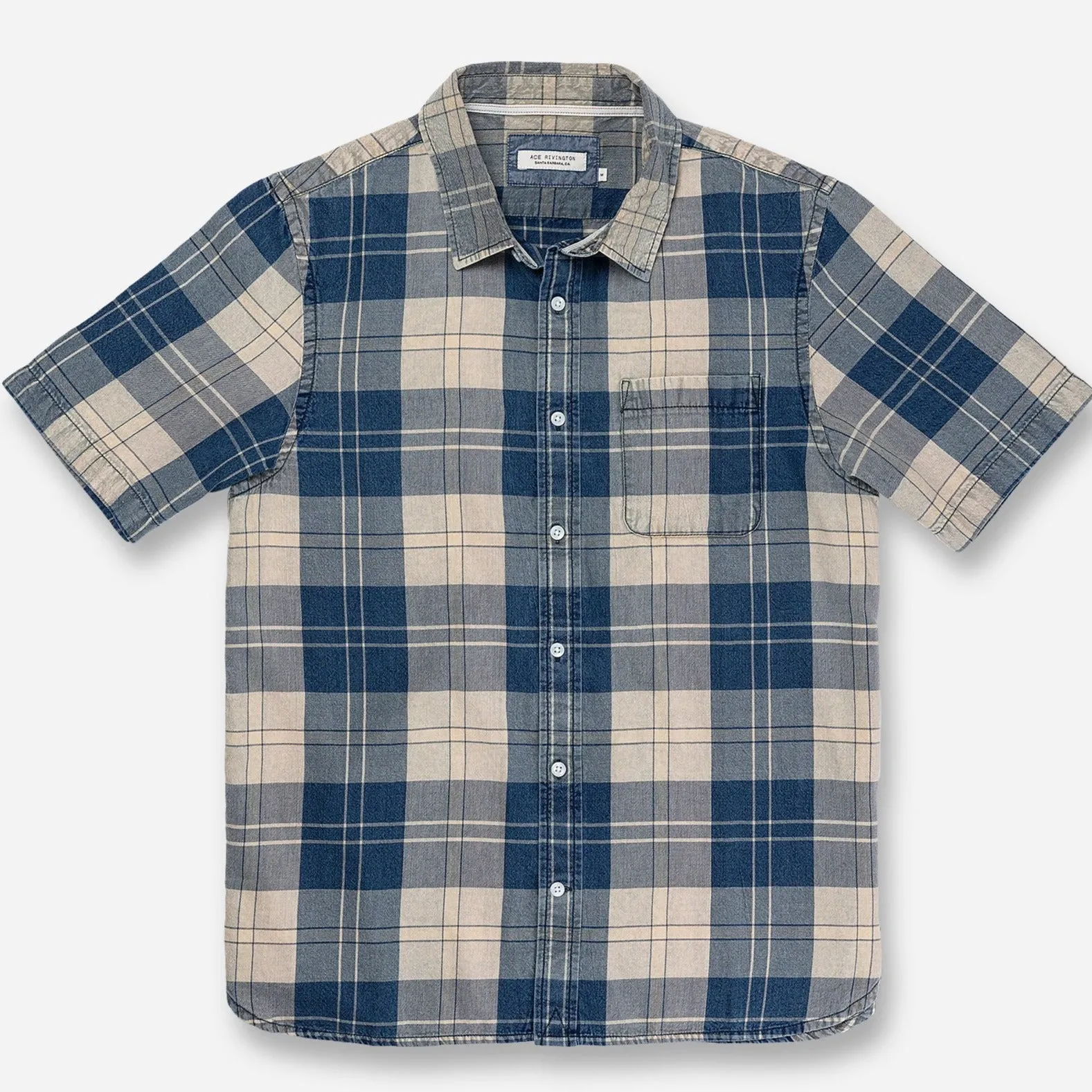 Light Weight Tailored Shirt | Dirty Indigo | Ace Rivington sold by Man Ready