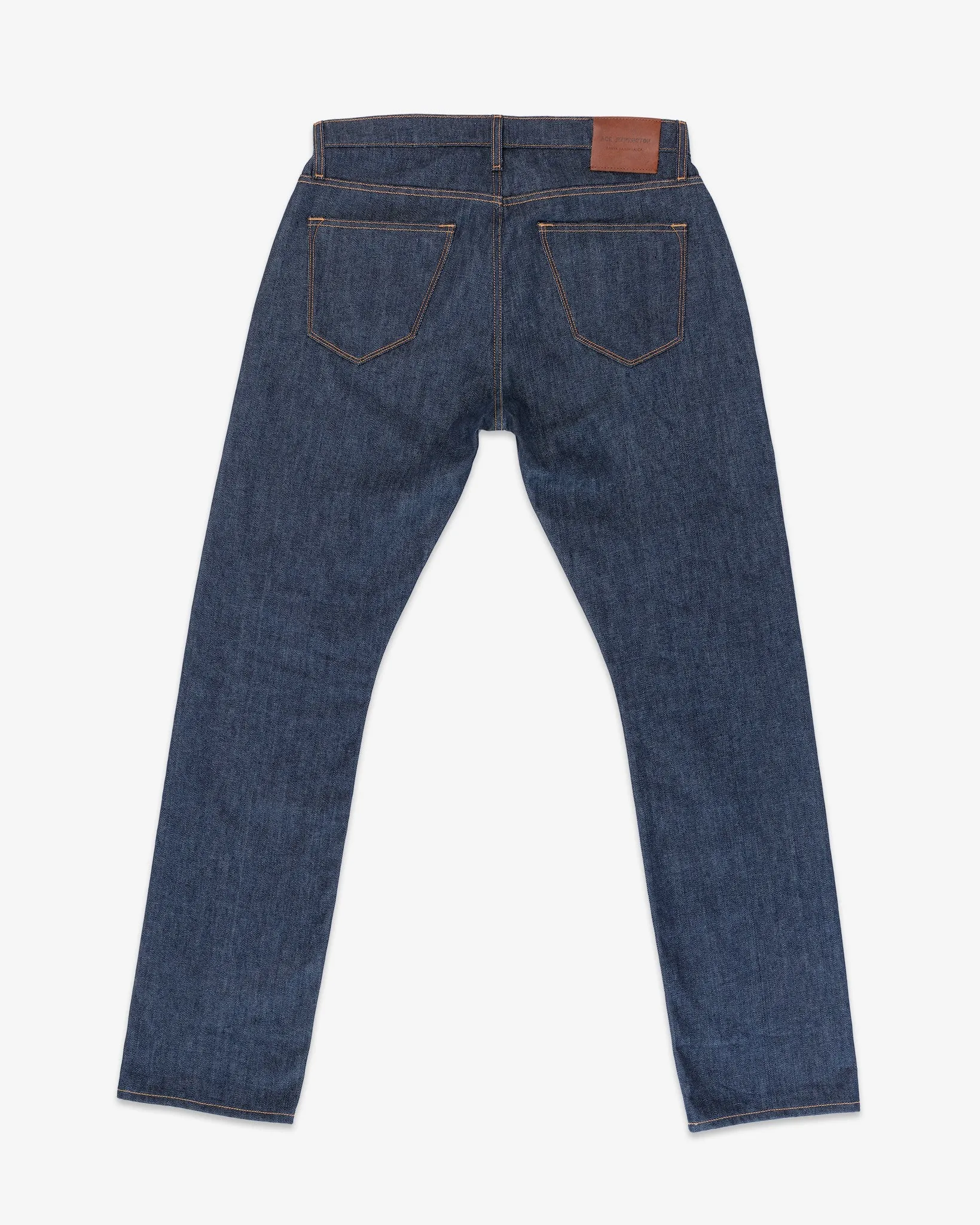 Athletic Straight Selvedge Rigid Denim Jeans | Raw Indigo | Ace Rivington sold by Man Ready product image thumbnail 2