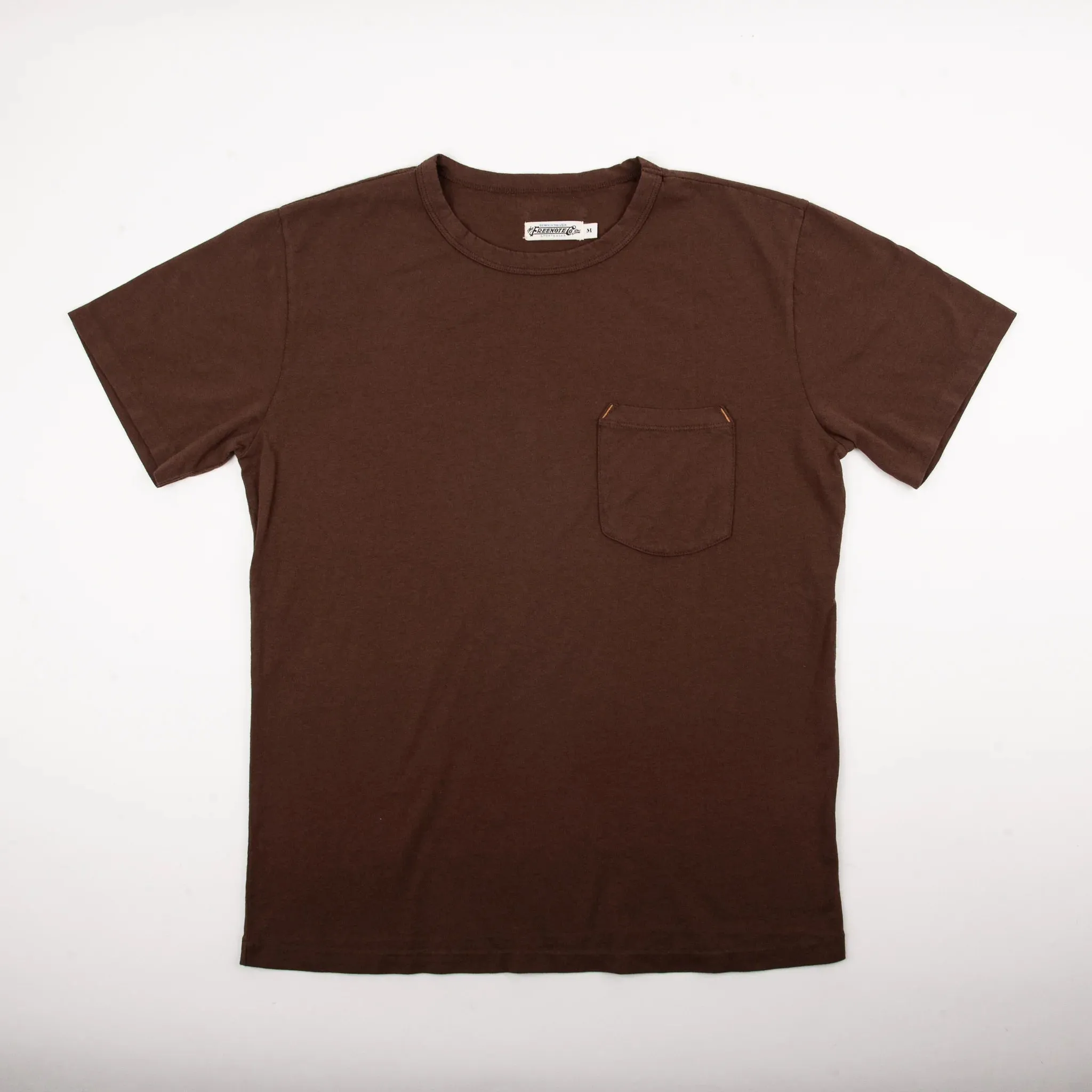9 oz Pocket Tee | Chocolate | Freenote Cloth sold by Man Ready